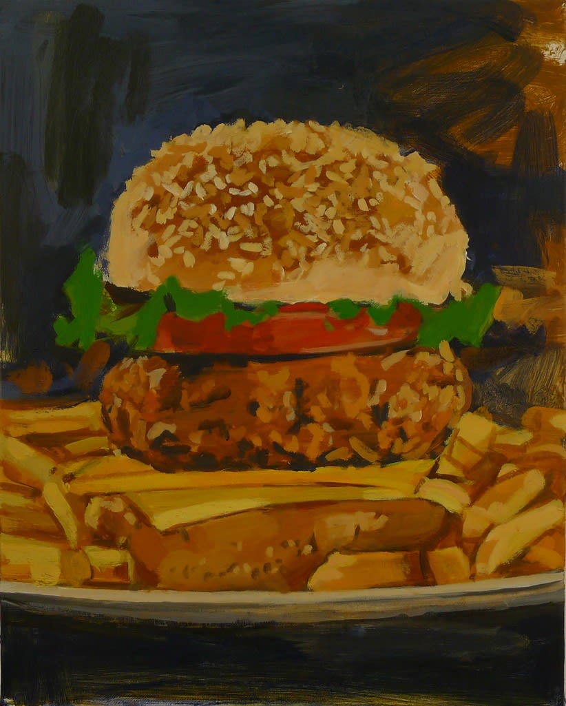 Twenty by Sixteen 2015, Walter Robinson, Amazon Cheeseburger, 2015