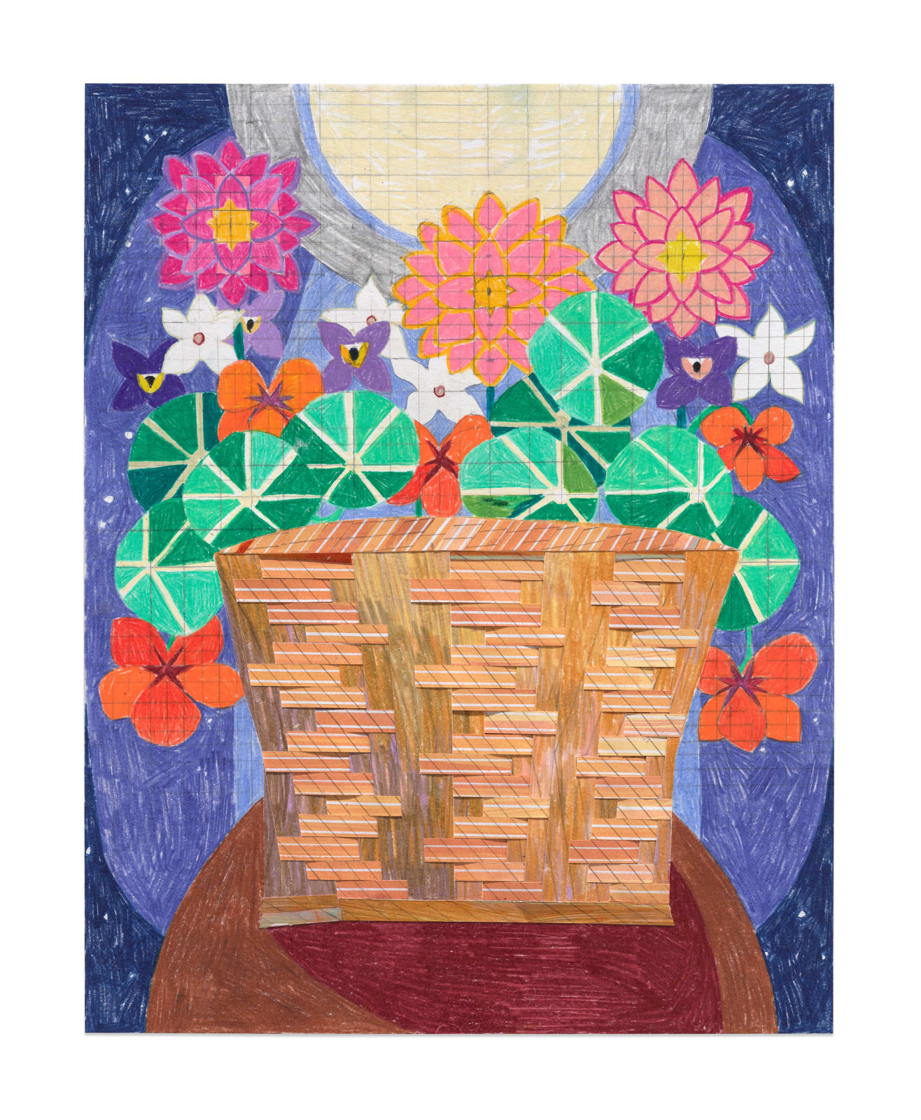 Carly Glovinski, Nasturtium and Moon Beam Gift Basket, 2022
