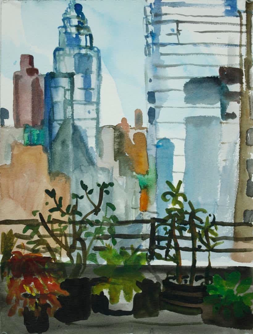 Twenty by Sixteen 2015, Daniel Heidkamp, The View From Erika's Office in Midtown, 2013