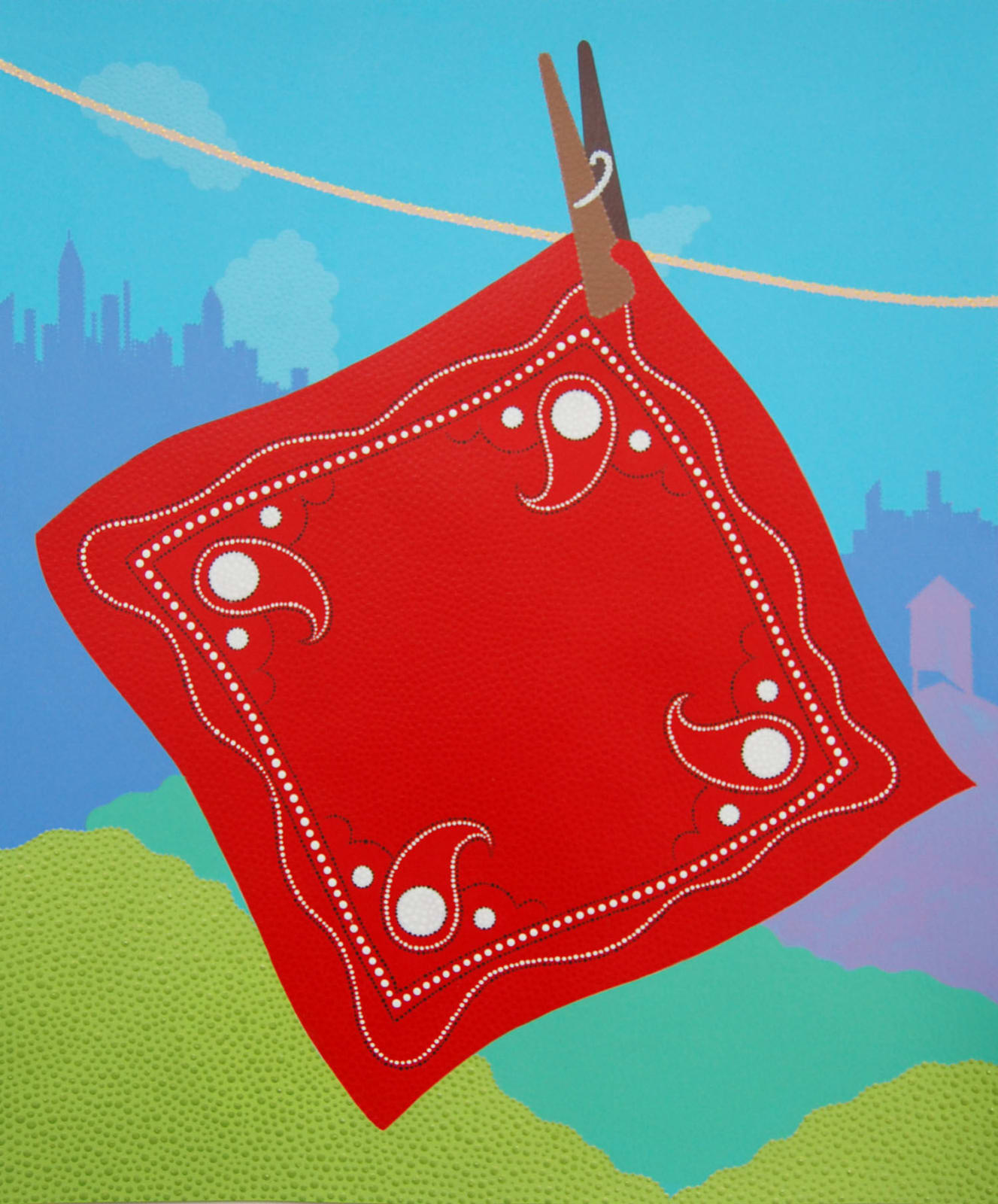 Eric Hibit, Bandana on the Line, 2015