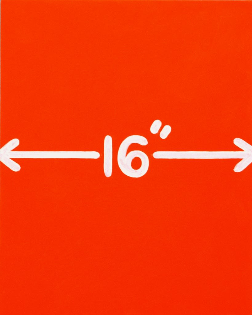 Twenty by Sixteen 2015, Mel Bochner, 16", 2015