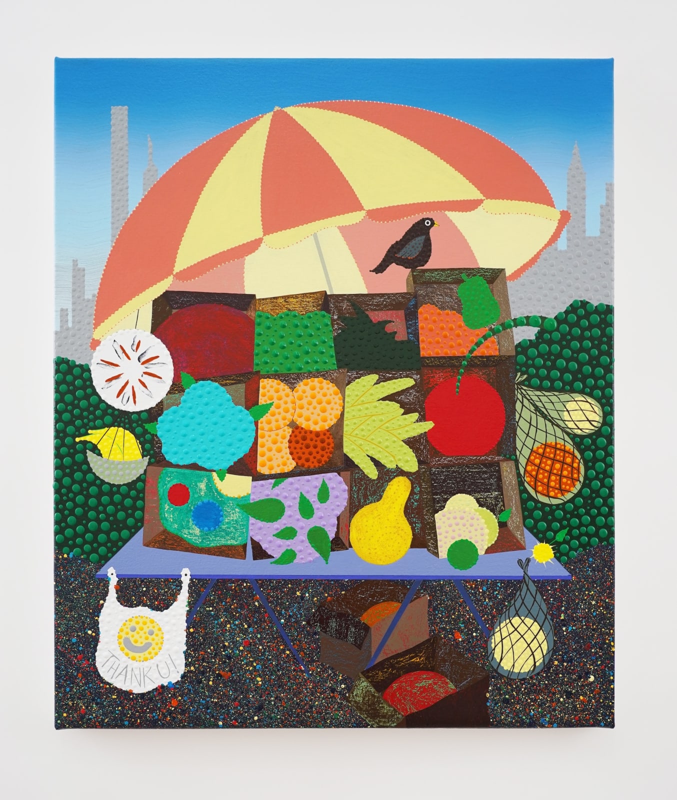 Eric Hibit, Fruit Stand as Painter's Palette, 2025