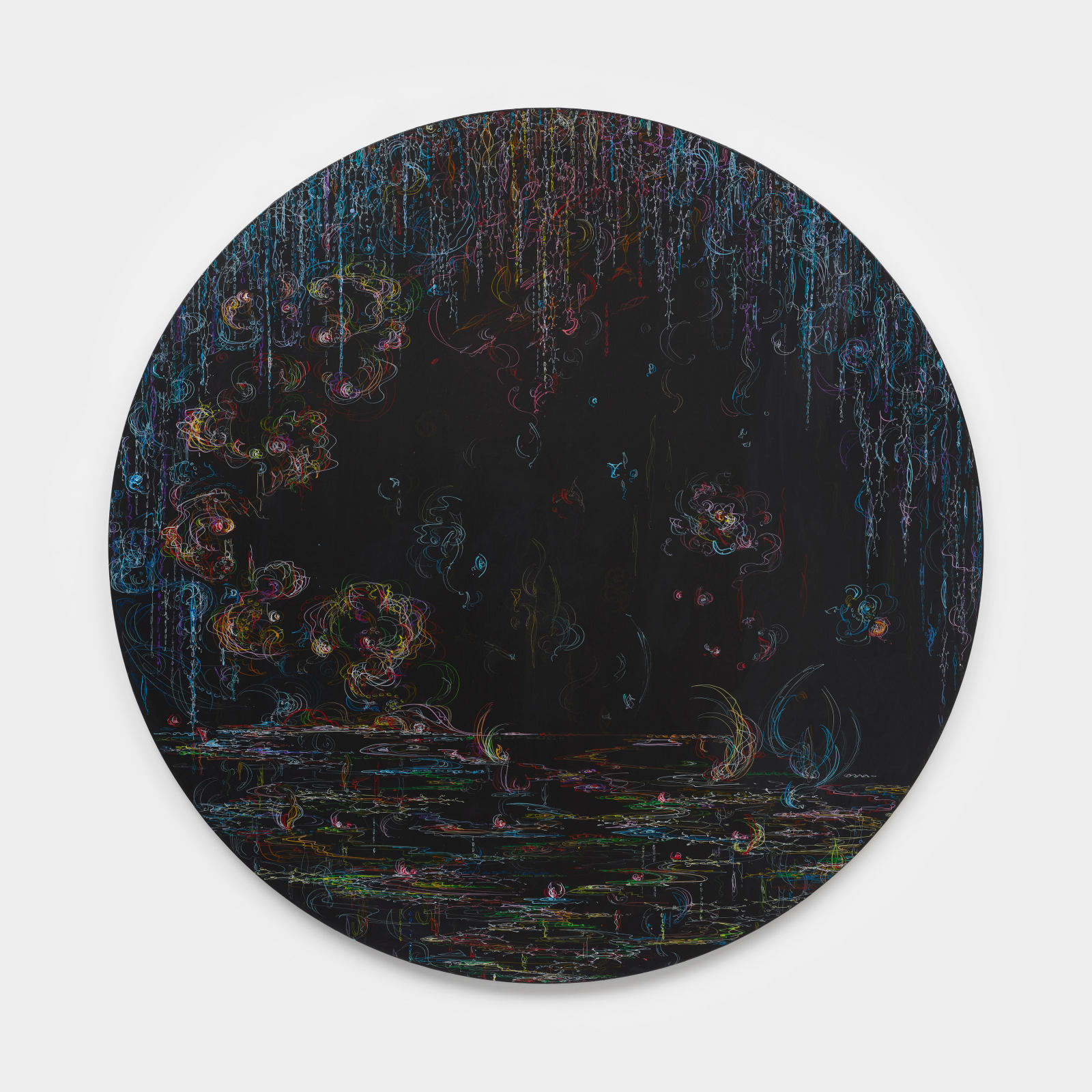 Kysa Johnson, blow up 401 - CRUDE (metamorphosis) - phytoplankton and the chemical components of petroleum after Monet, 2020