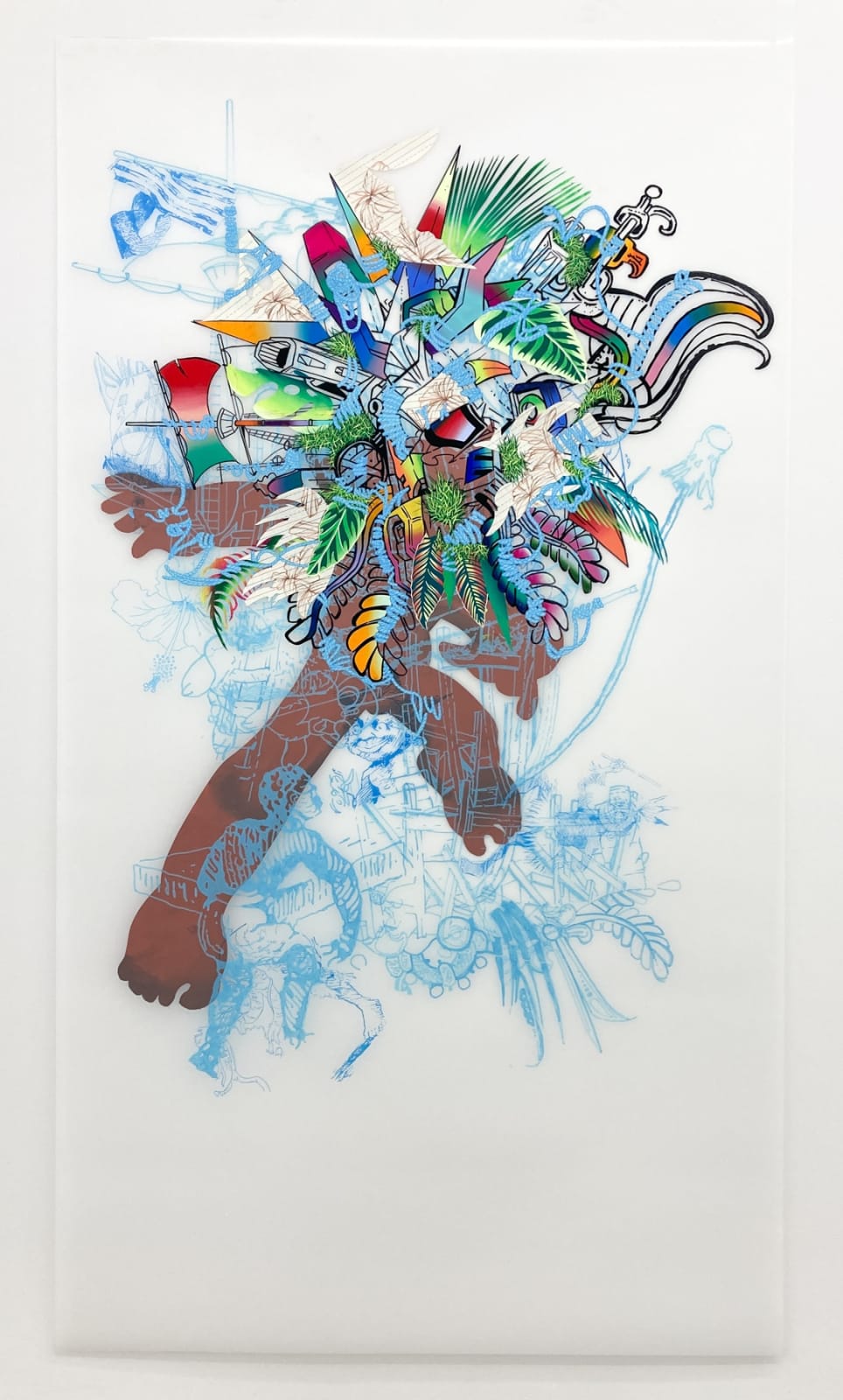 David Rios Ferreira, Gesture for want, and tears for all that is dark, 2019