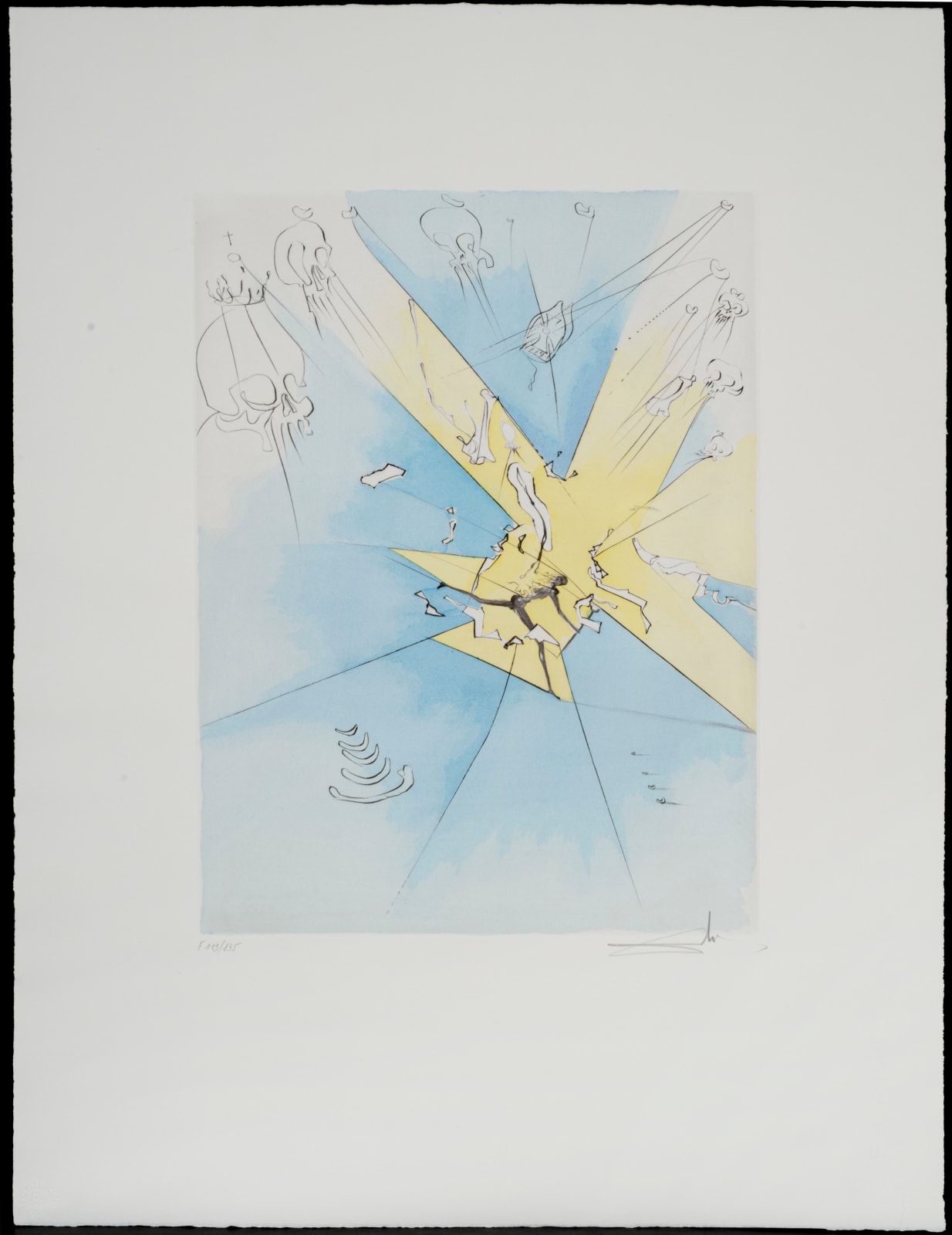 Salvador Dali, After 50 Years of Surrealism, A Shattering Entrance to the USA, 1974