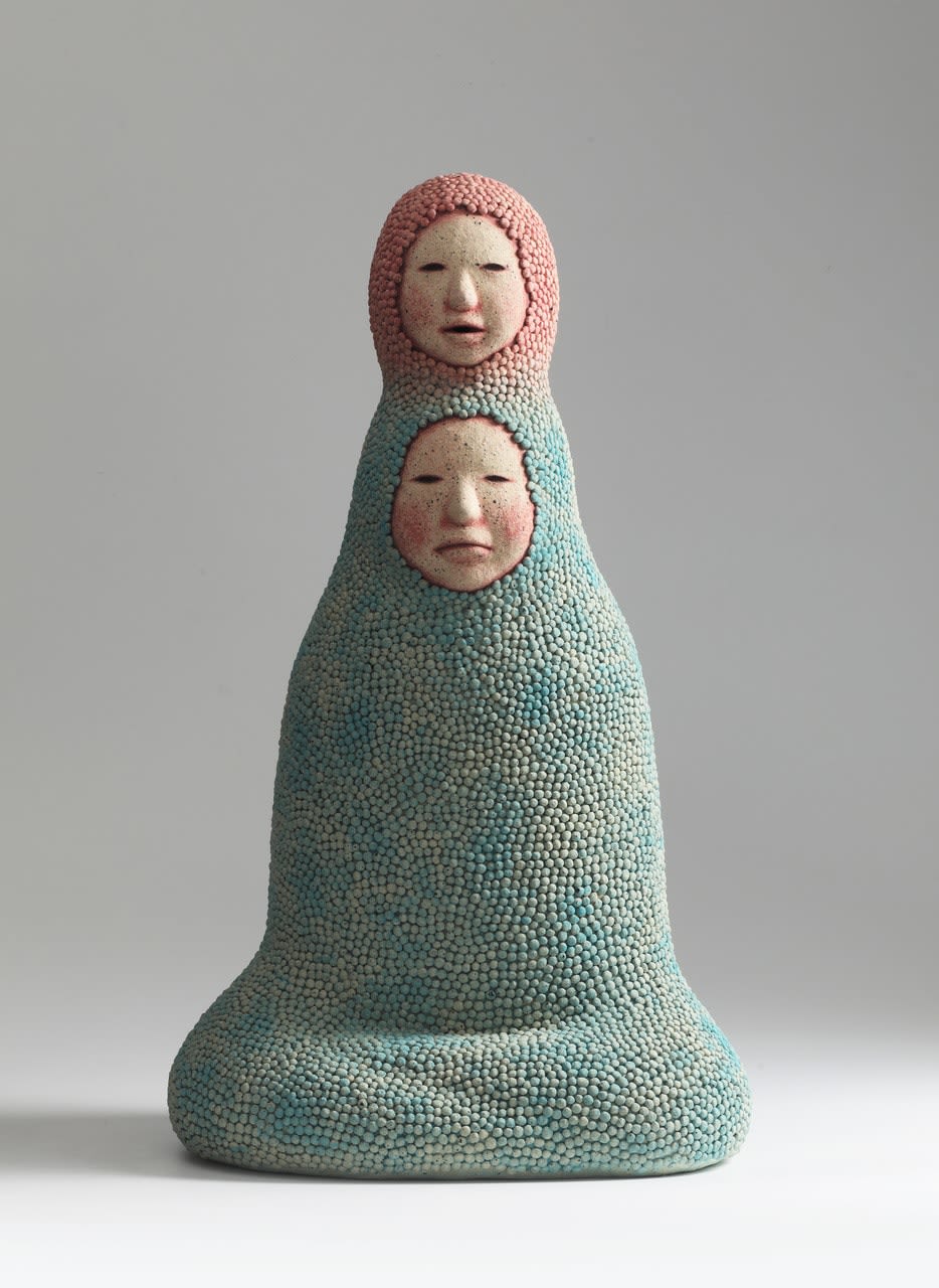 Jung 마음의 소리 Sound of Mind, clay,32x22x56cm,2017