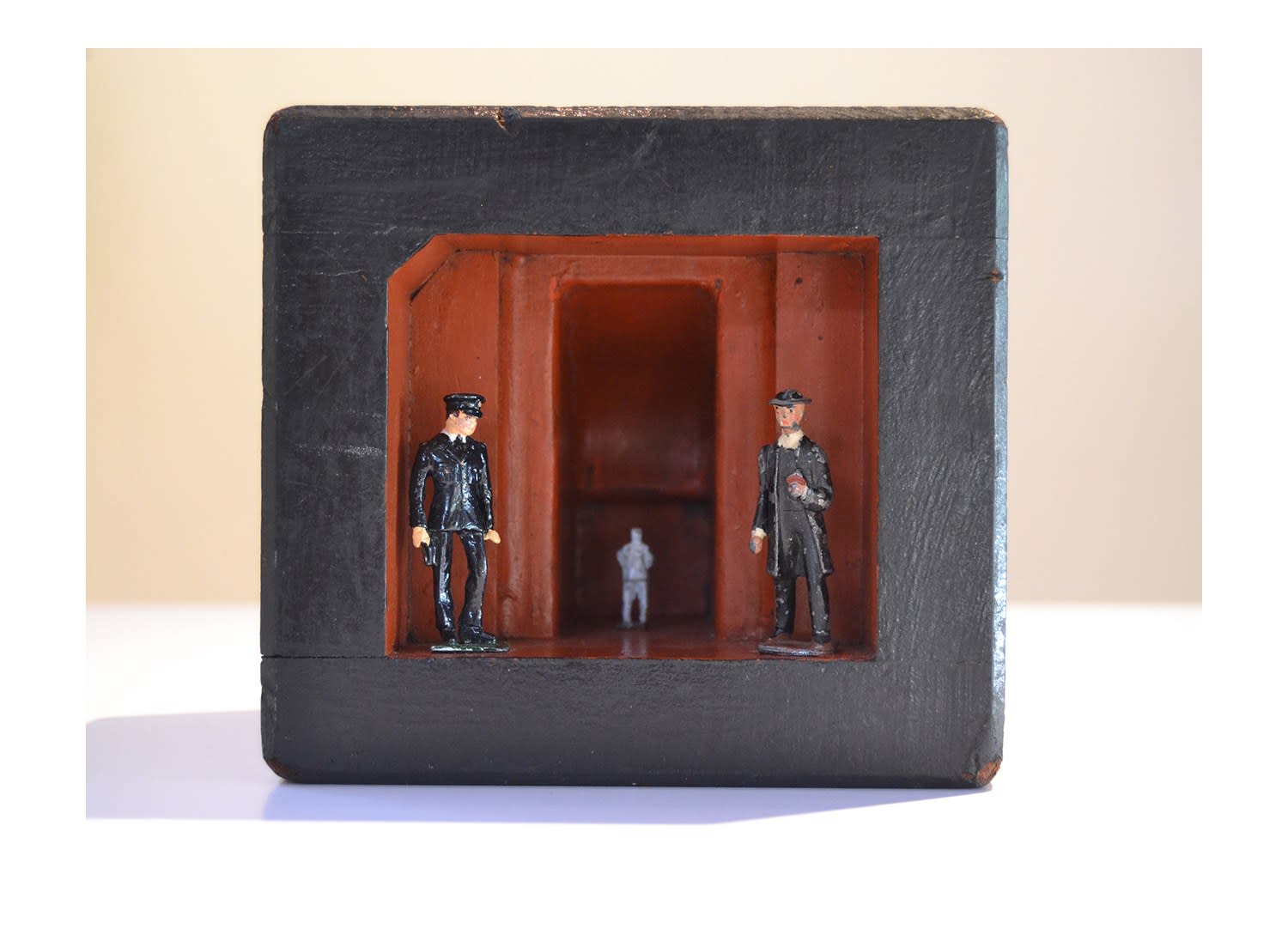 George Ann Gowan, 012, construction with figures, 2014