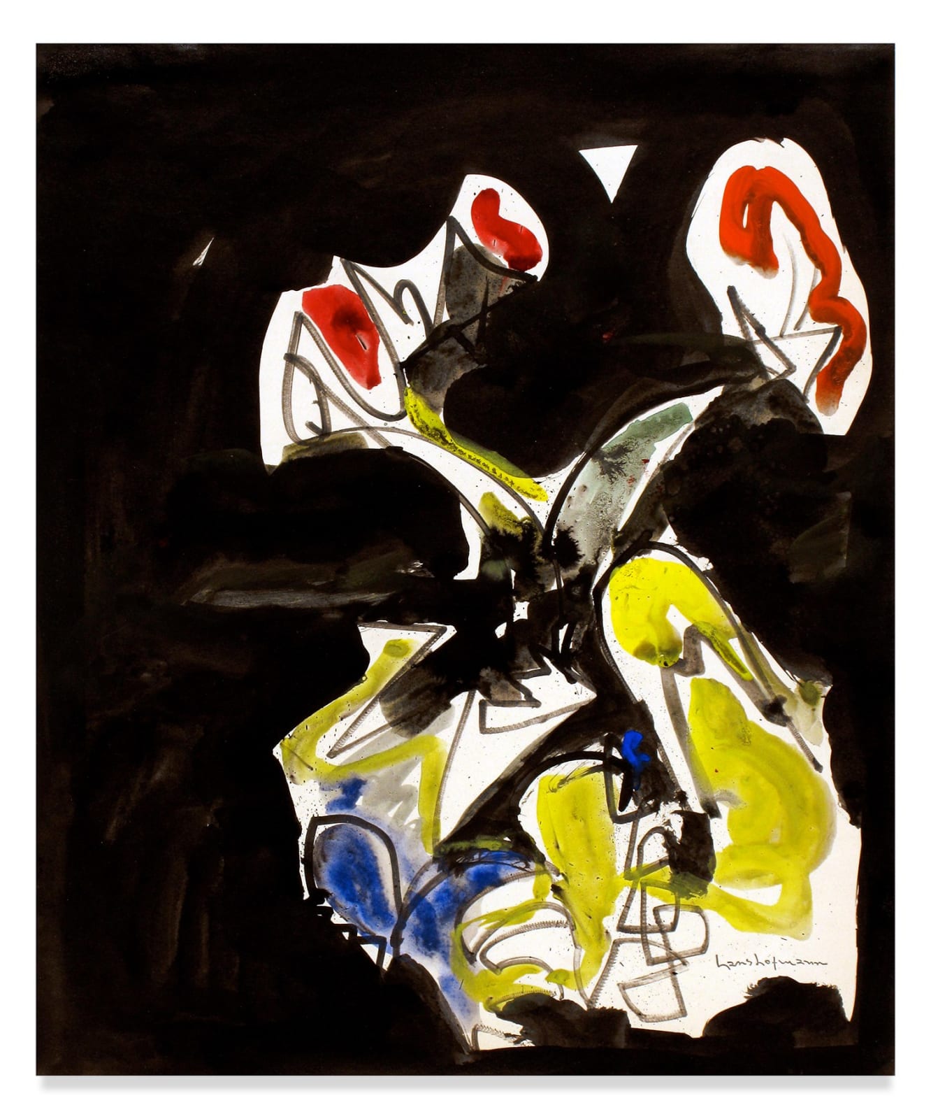 HANS HOFMANN - Untitled, 1947. Mixed media on paper.