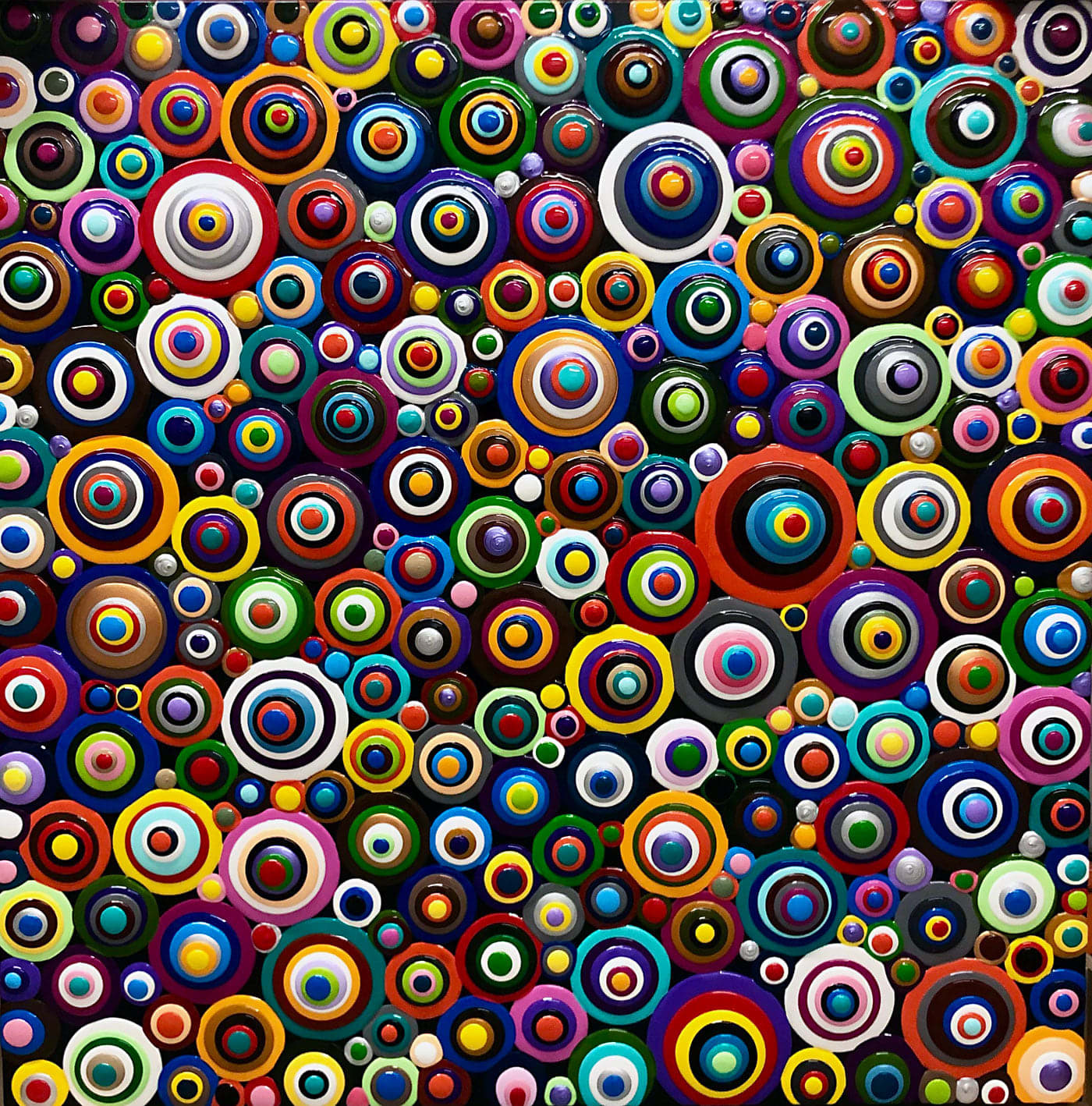 MIKE HAMMER - Sheath, 2021. Acrylic and gloss on panel.