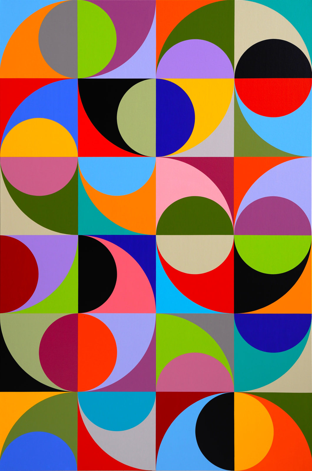 AngelaJohal,VariationsOnAThemeNo.44,2023,acrylicpolymeroncanvas,48x72