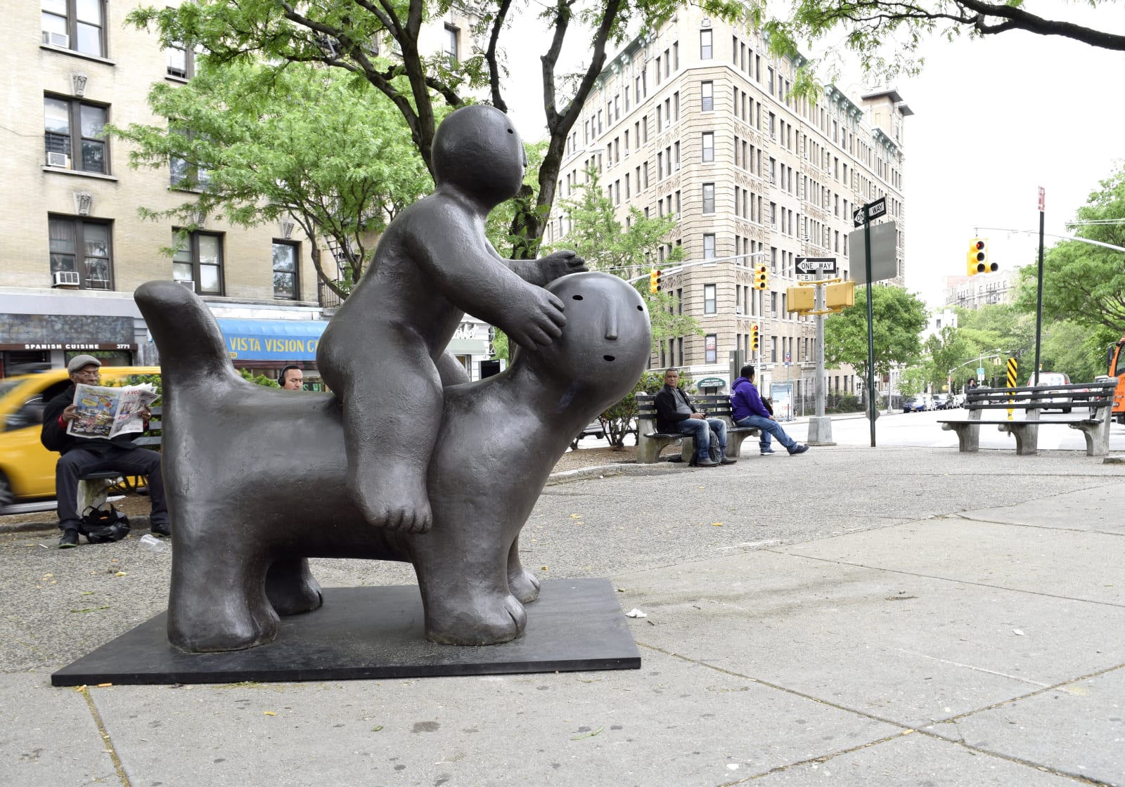 Joy Brown bronze sculpture - Animal with Rider