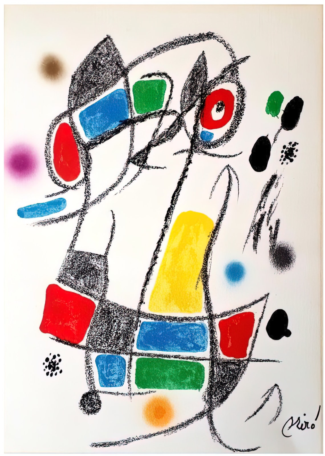 Joan Miró, MARAVILLAS CON VARIACIONES ACROSTICAS EN EL JARDÍN DE MIRÓ, I, 1975