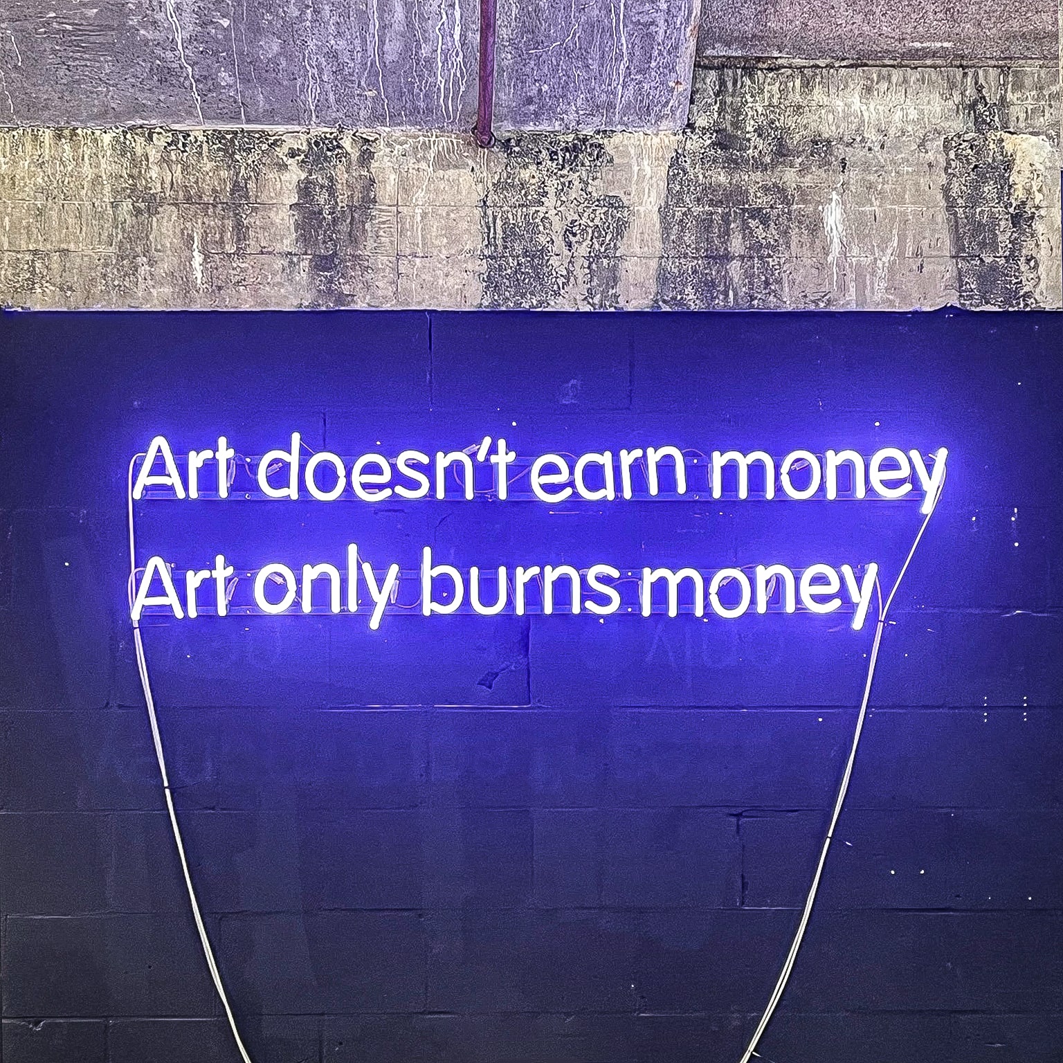 Martin en Inge Riebeek, Art doesn't earn money, Art only burns money, 2017