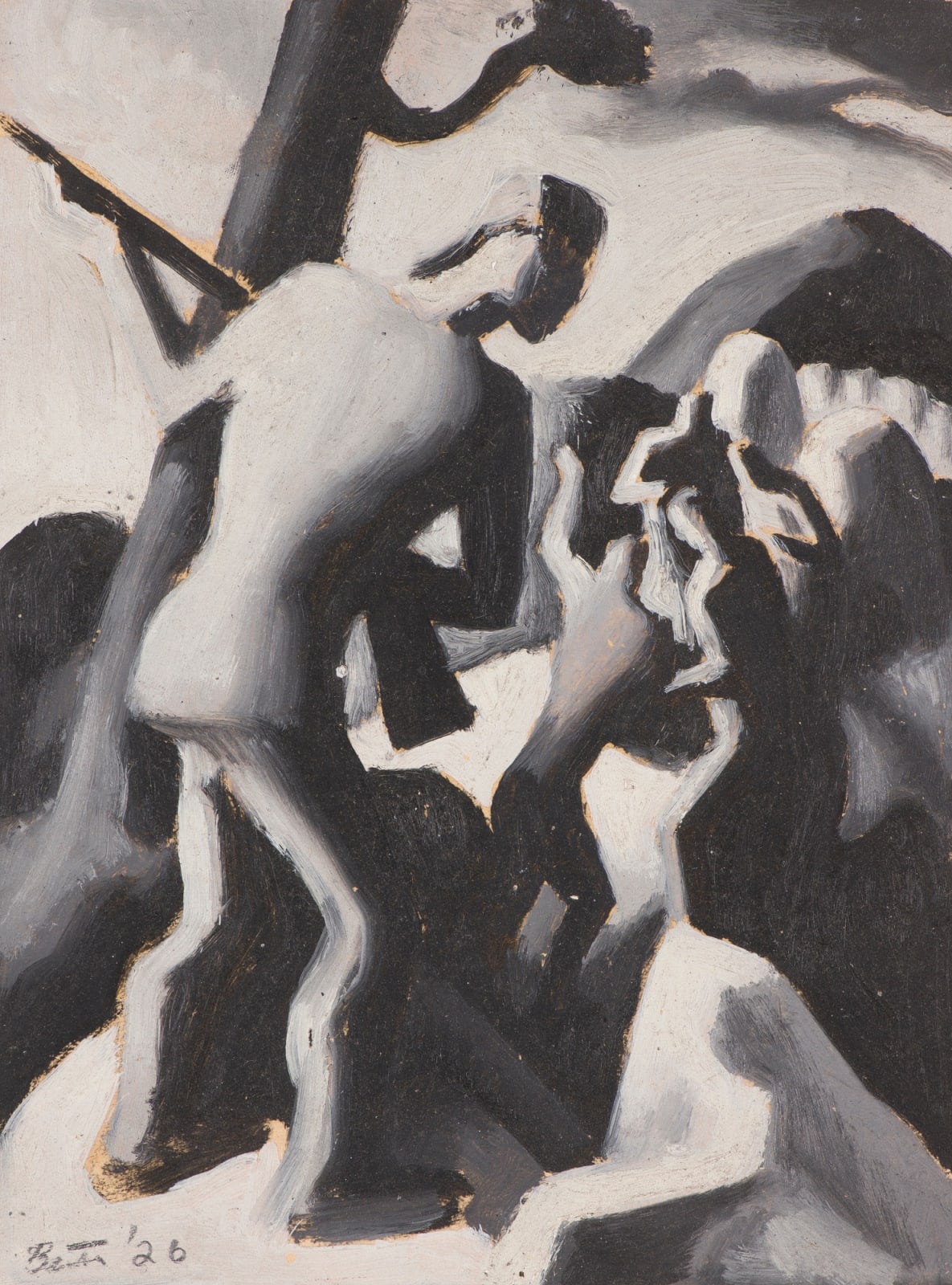 Thomas Hart Benton, Study for "American Historical Epic — Colonial Expansion: The Pathfinder", 1926