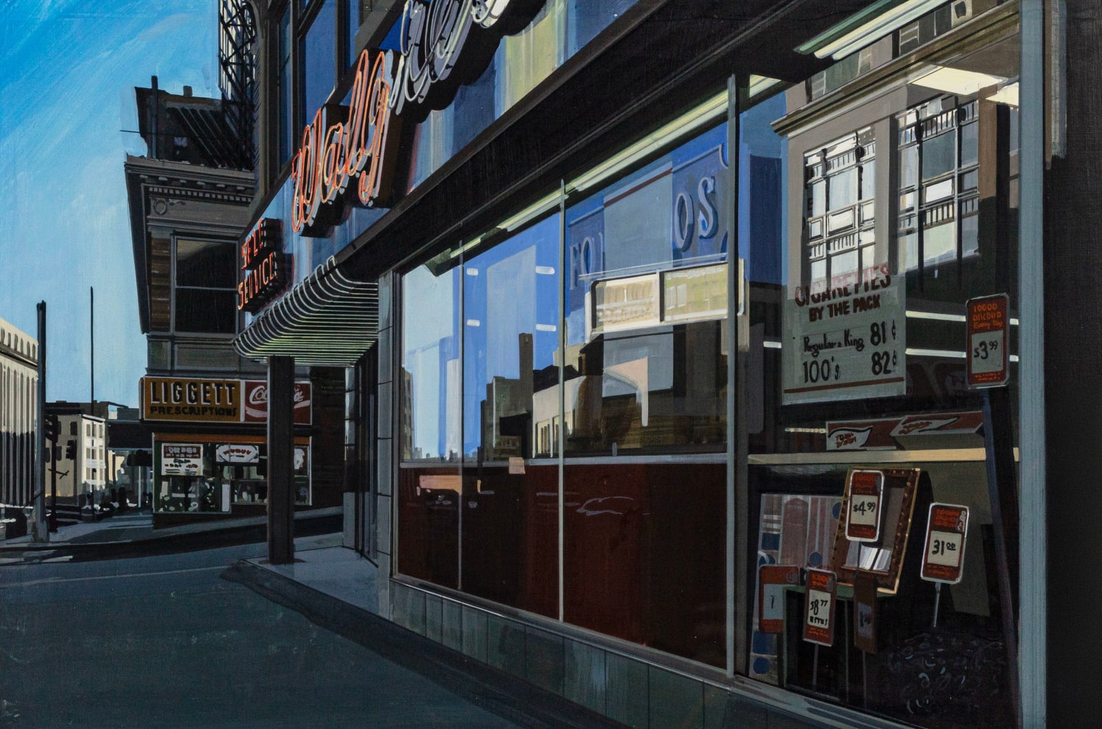 Richard Estes, Walgreens, c. 1980-82