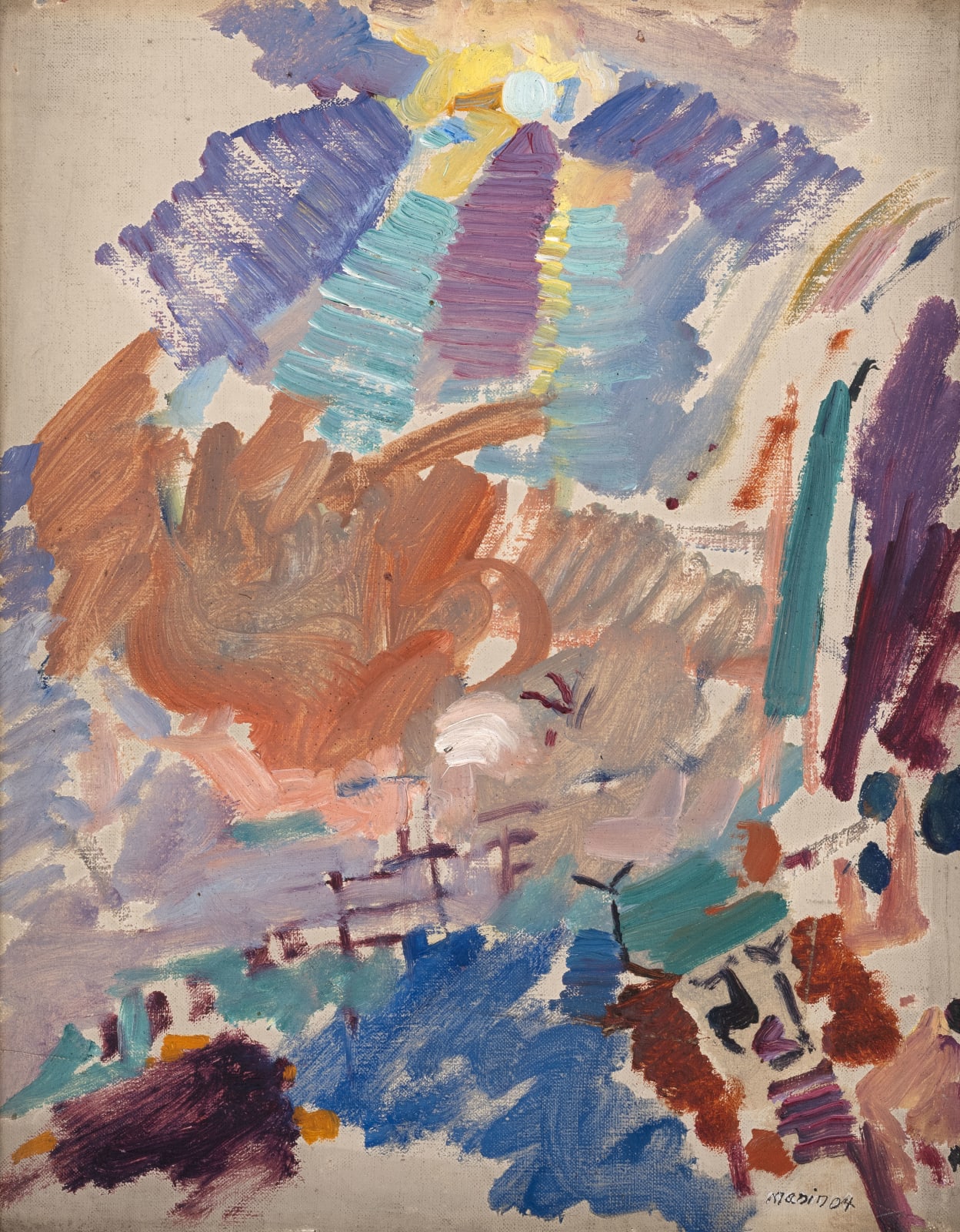John Marin, Weehawken Sequence (No. 22), c. 1916