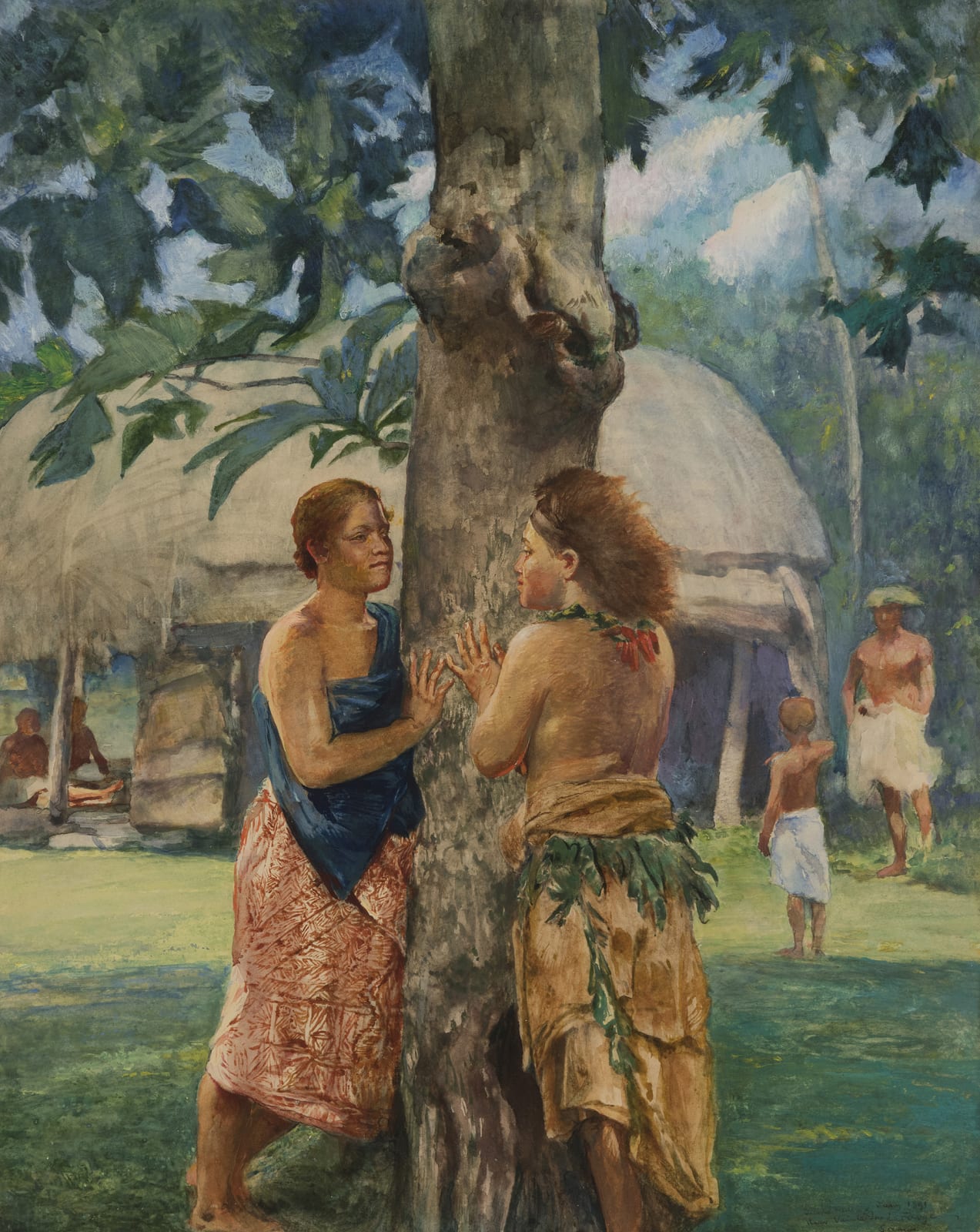 John La Farge, Portrait of Faase, The Taupo of Fagaloa Bay, Samoa, 1891