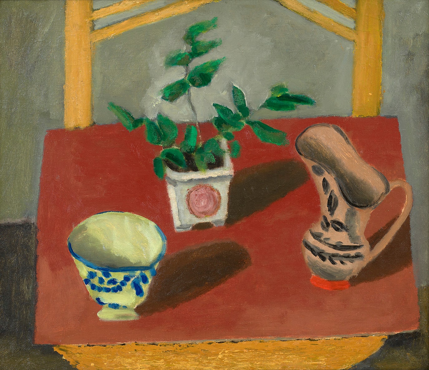 Max Weber, Chinese Planter with Green Leaves, c. 1907