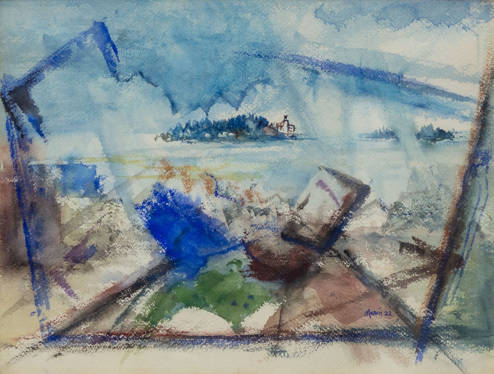 John Marin, Mark Island Off Deer Isle, 1922