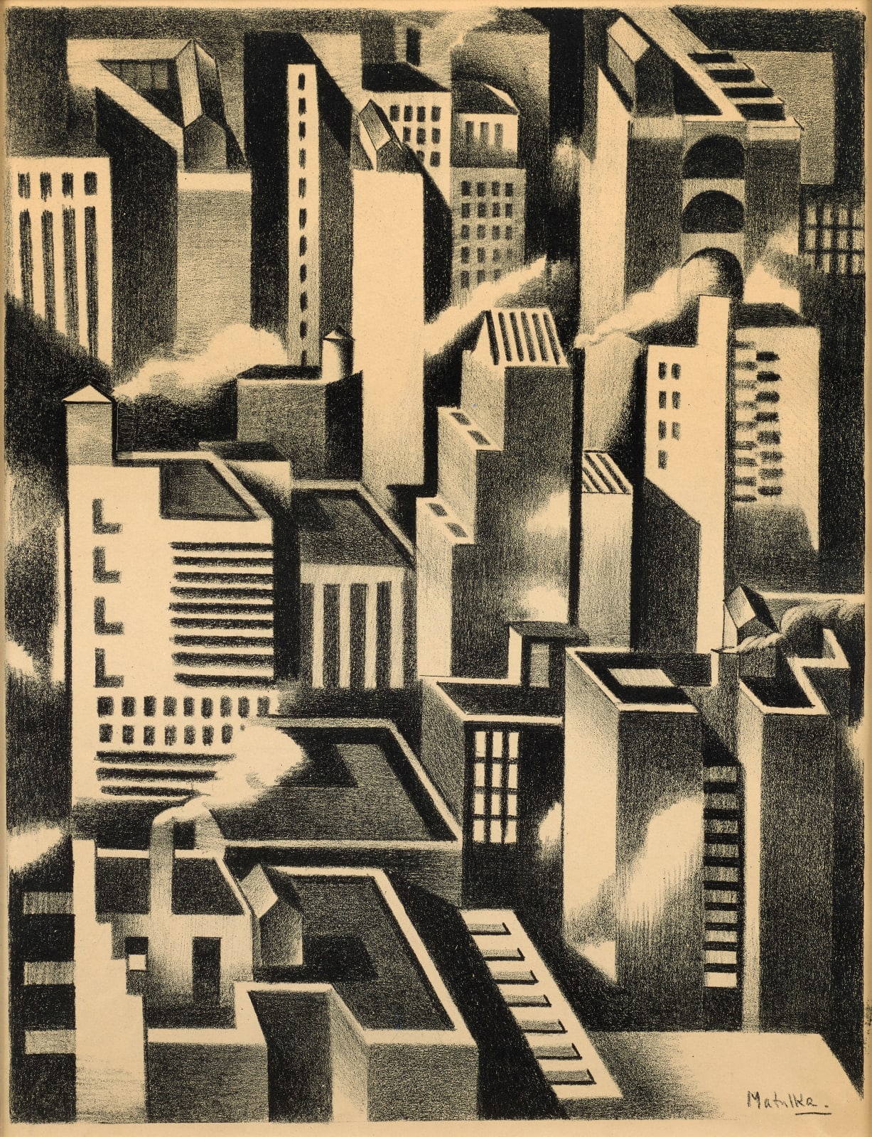 Jan Matulka, Arrangement–New York, c. 1925