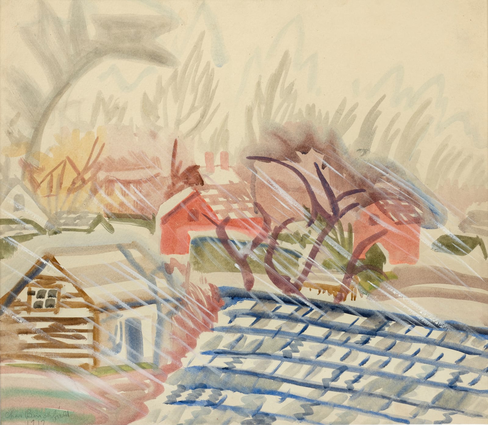 Charles Burchfield, The Equinox (Painted during the lunch hour), March 23, 1917