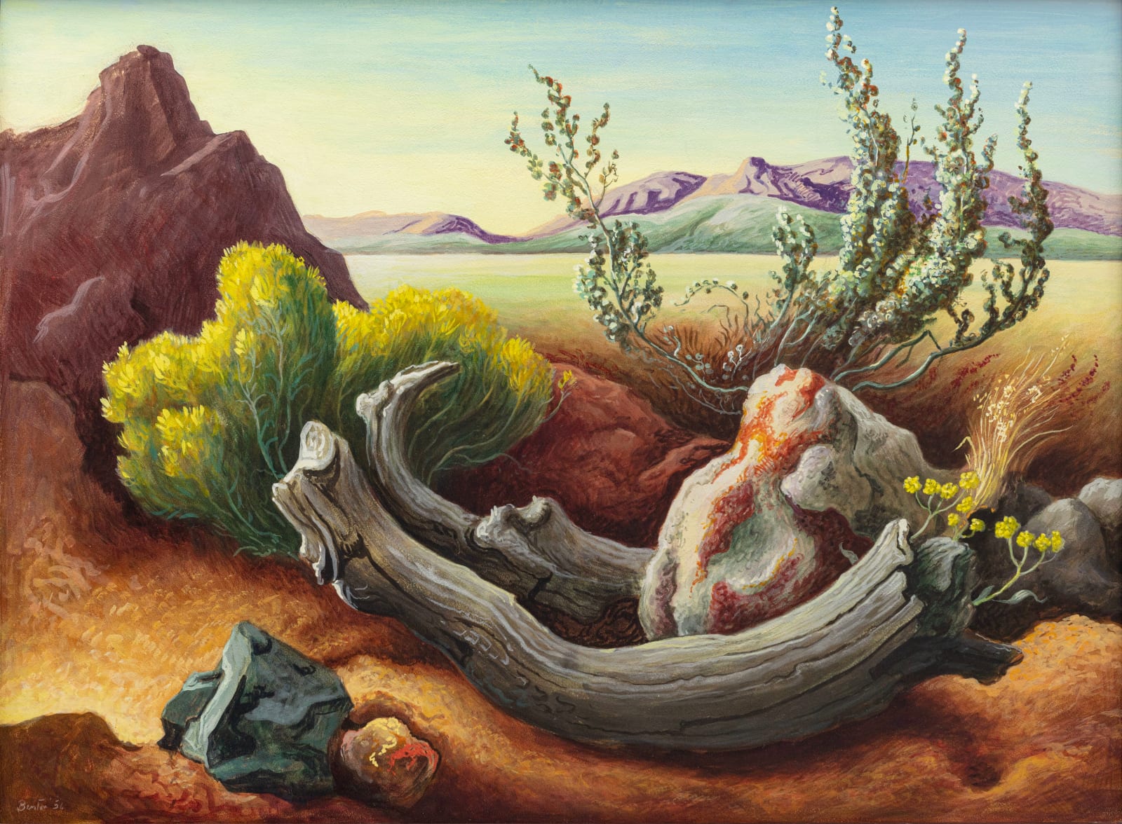Thomas Hart Benton, The Desert, 1956