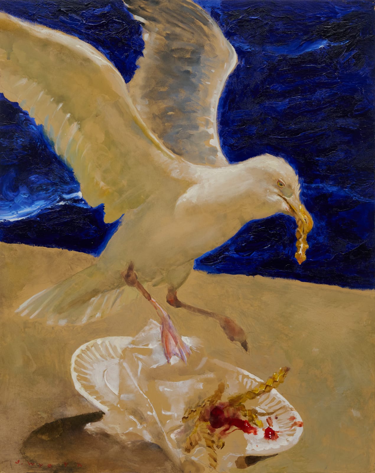Jamie Wyeth, Gull and Fries, 1998
