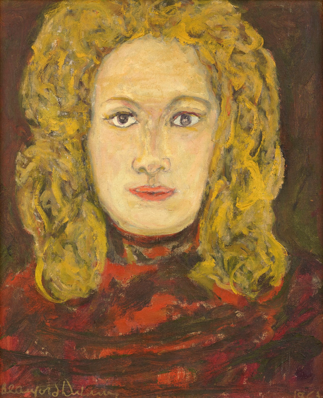 Beauford Delaney, Untitled (Portrait of Bunny LeGros), 1963