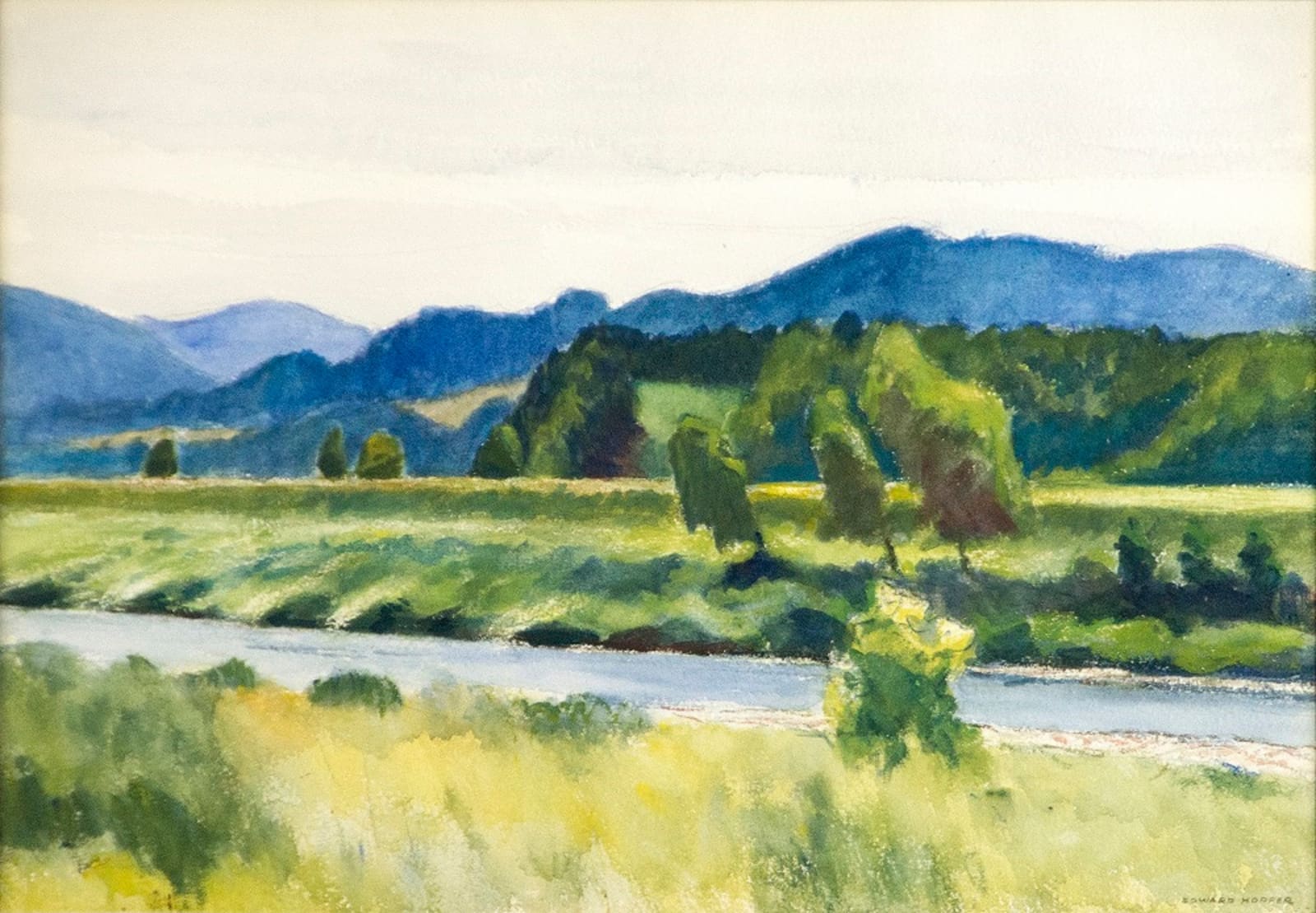 Edward Hopper, Rain on River, 1938