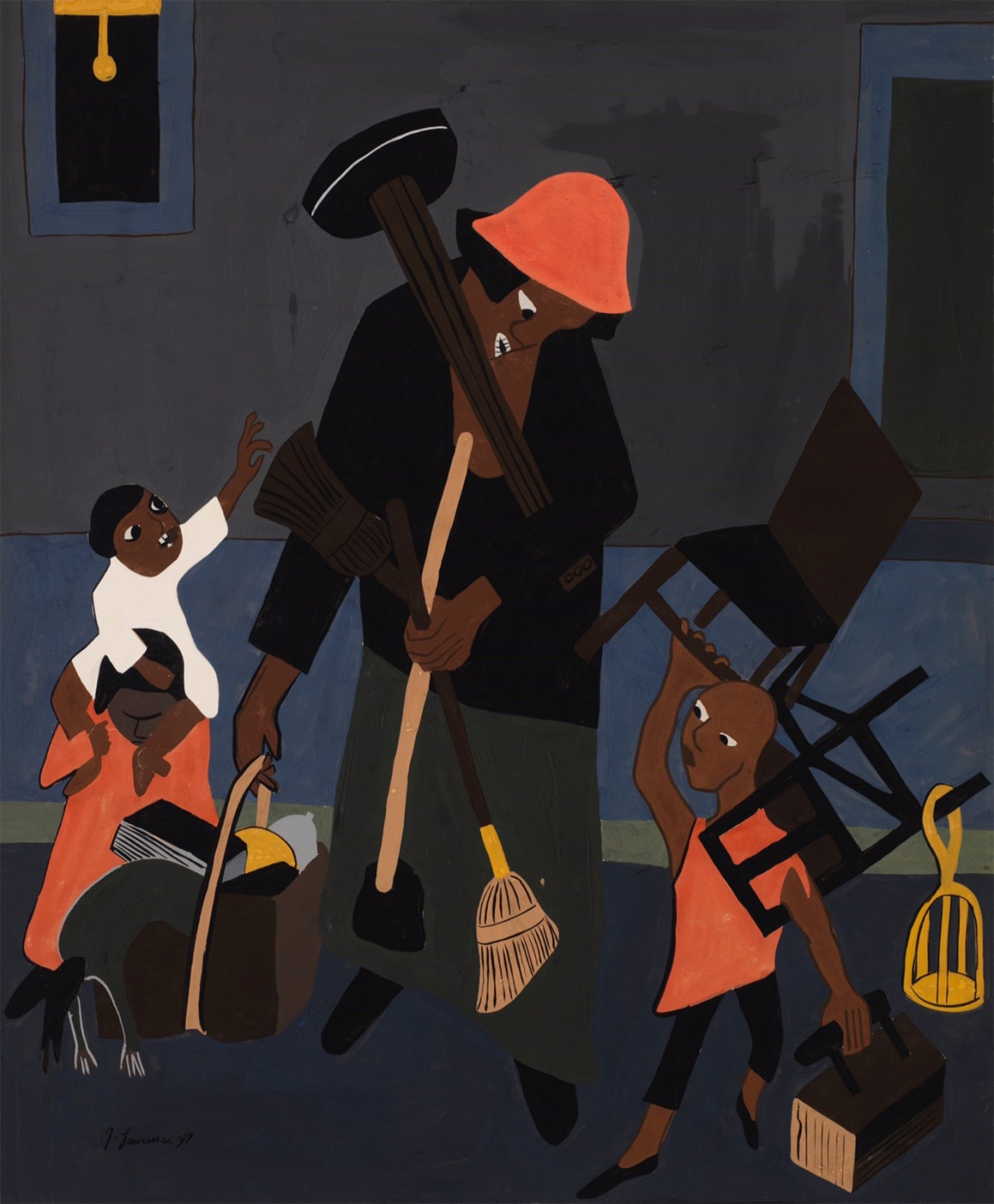 Jacob Lawrence, Moving Day, 1937