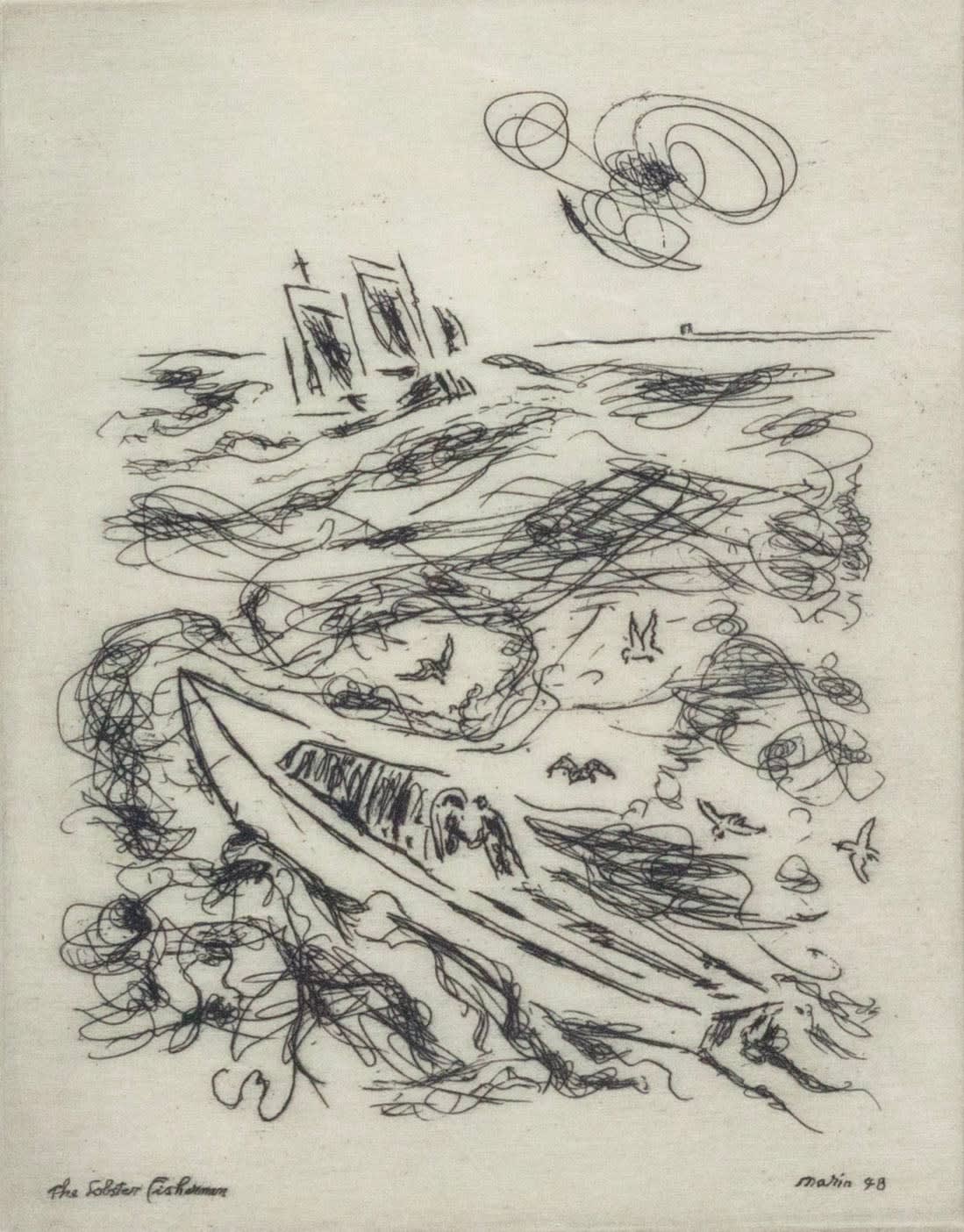 John Marin, The Lobster Fisherman, 1948