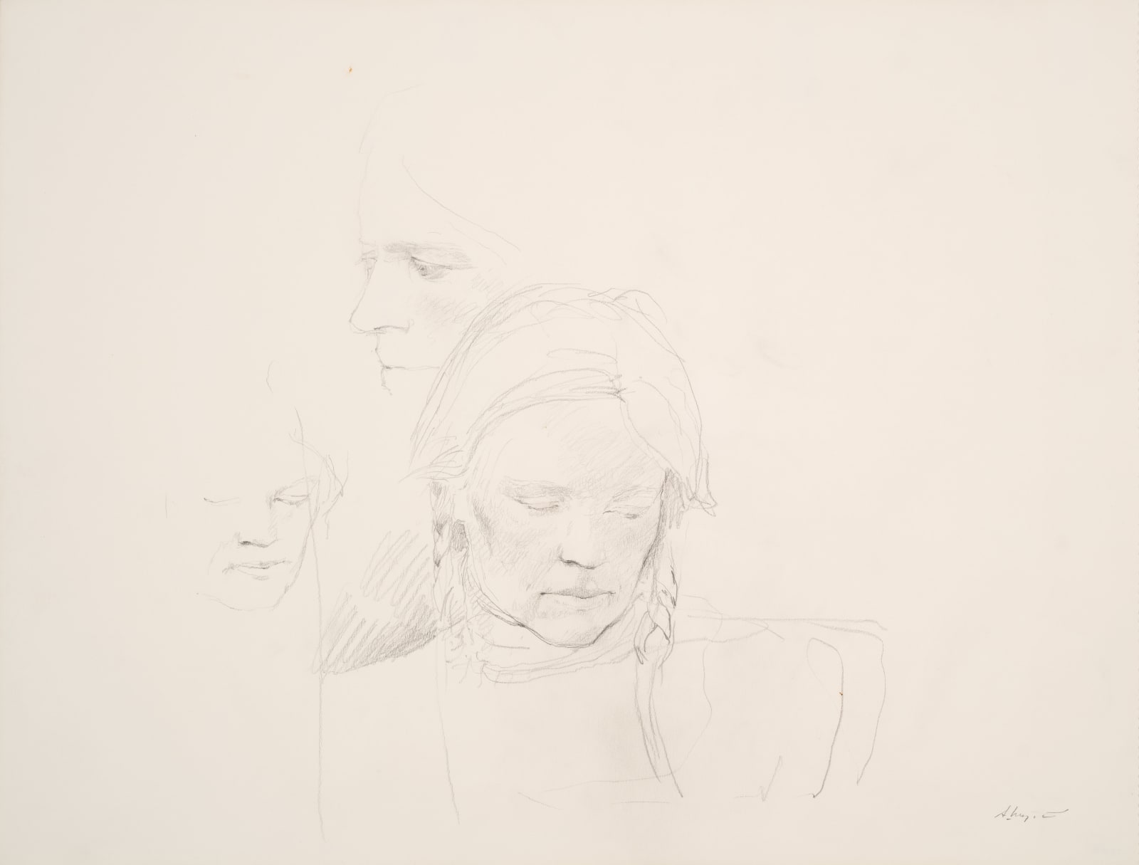 Andrew Wyeth, Braids Study, 1977