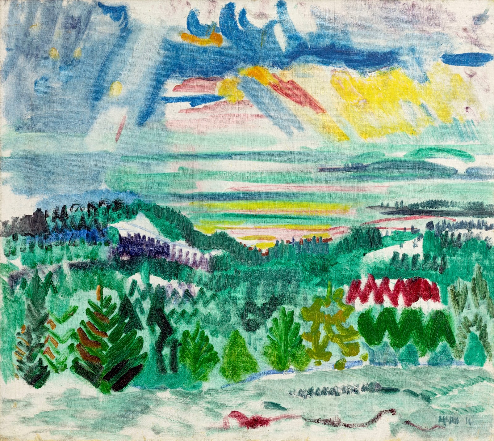 John Marin, Untitled (Landscape), 1914