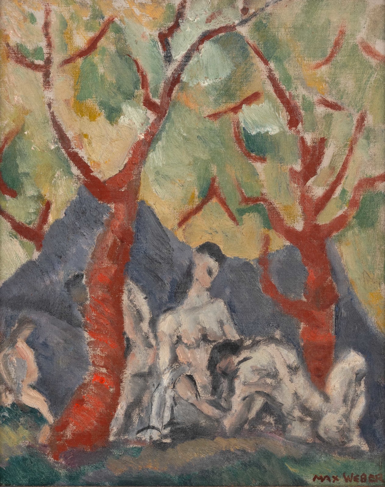 Max Weber, Group of Nudes, c. 1910-11