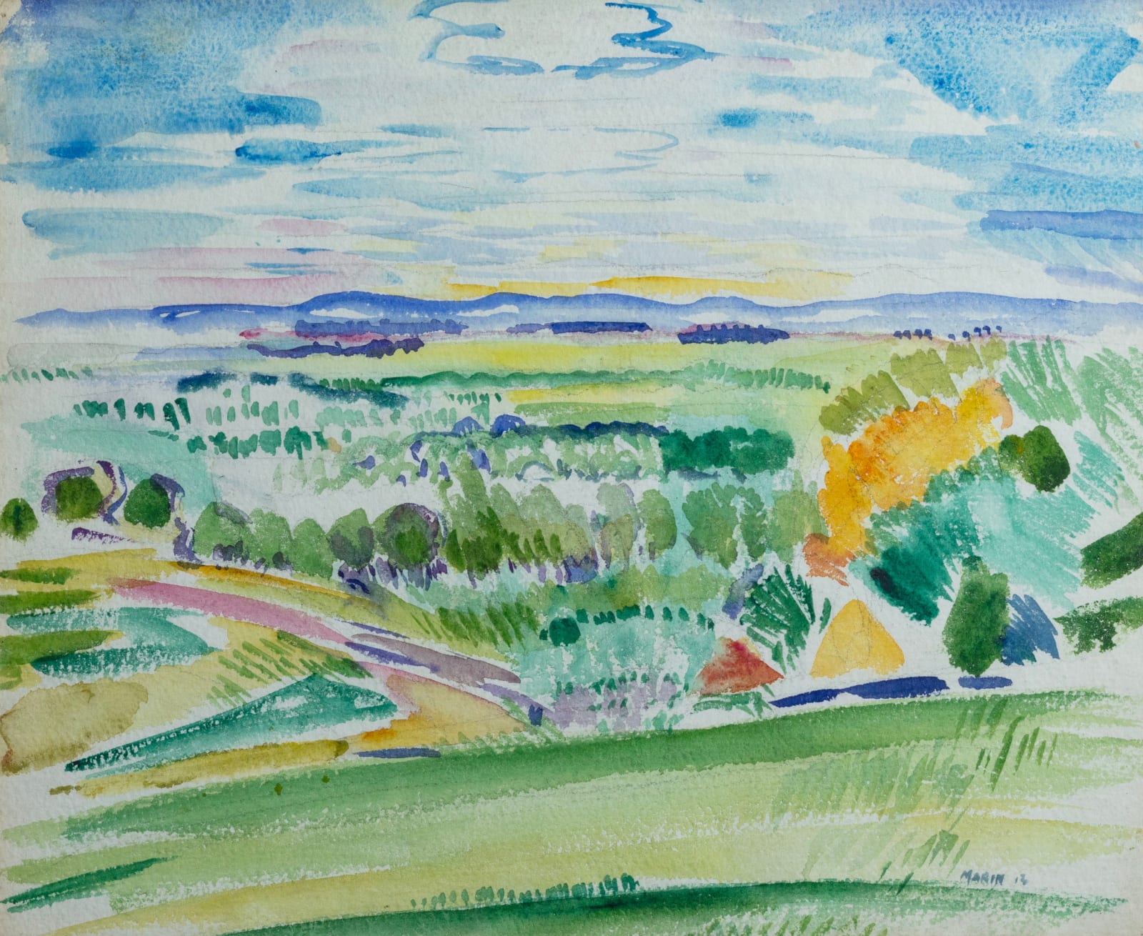 John Marin, Landscape, 1913