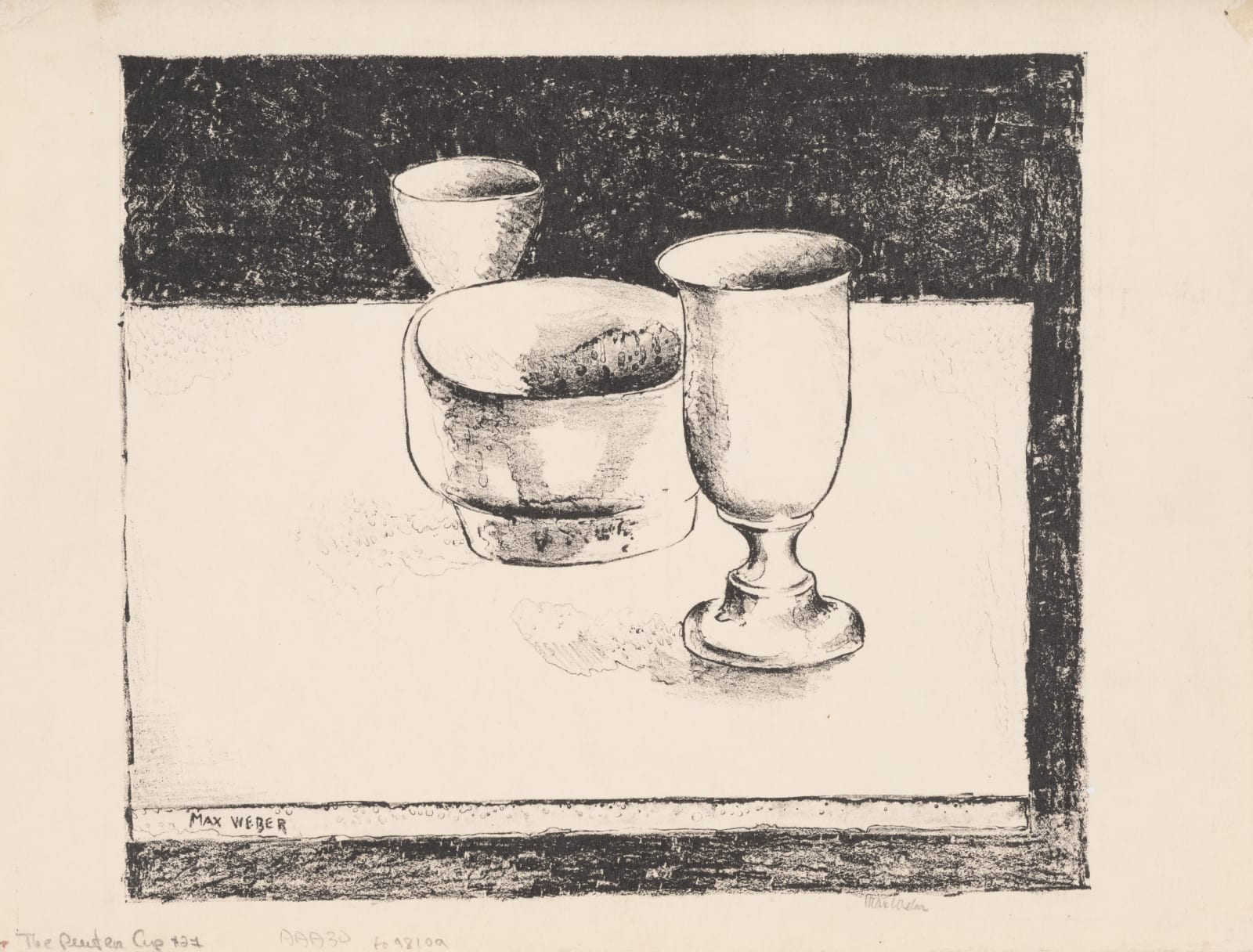Max Weber, Pewter Cup, 1928
