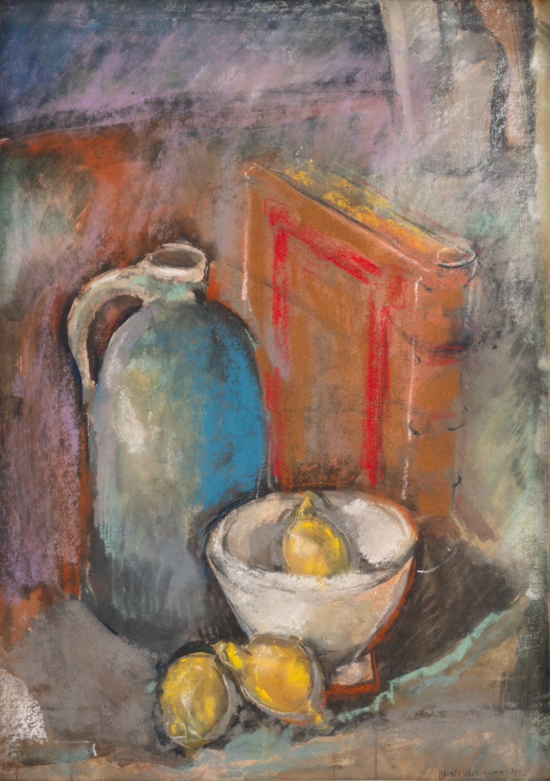 Max Weber, Still Life with Blue Bottle, 1911