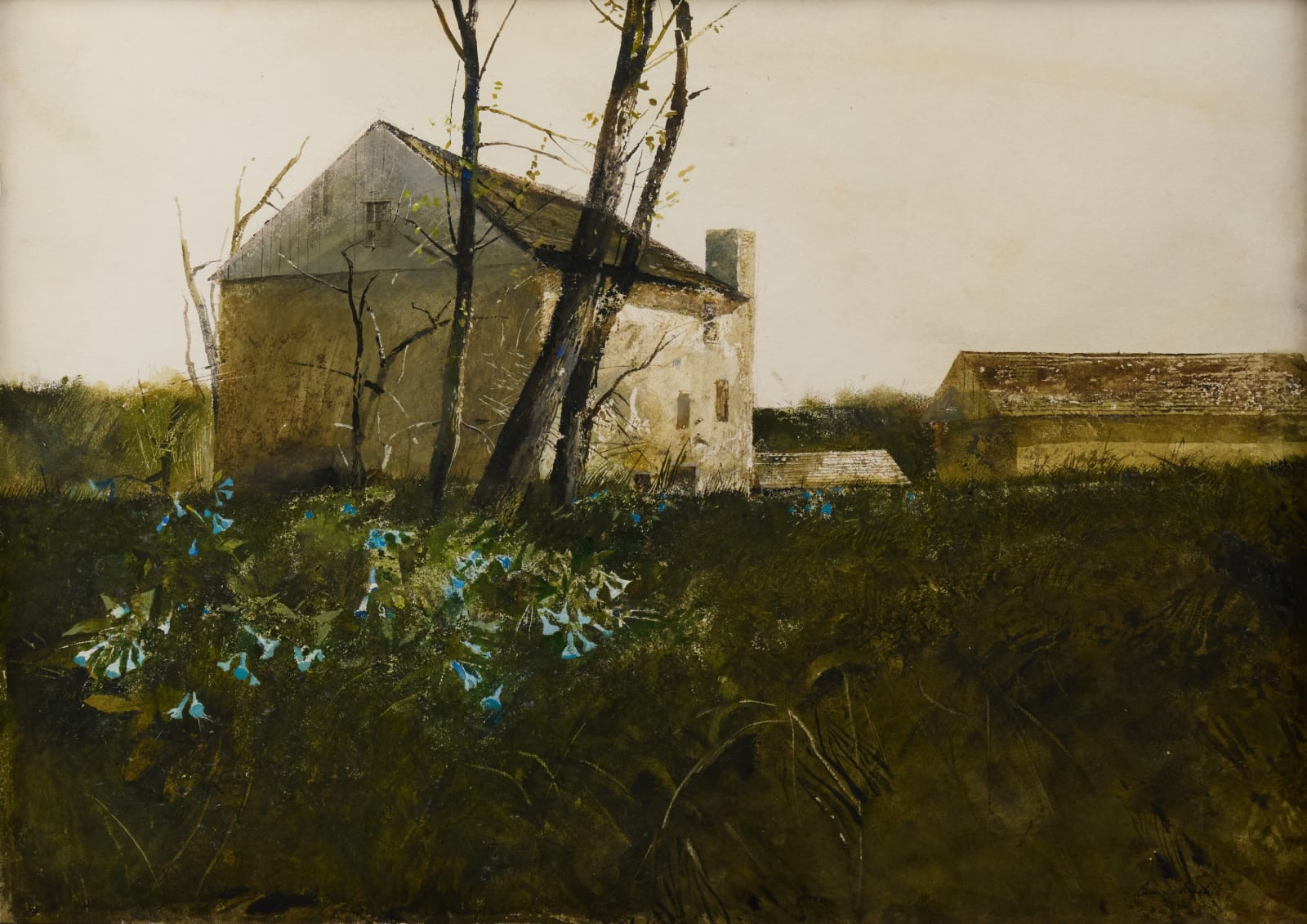 Andrew Wyeth, Behind the Mill, 1961