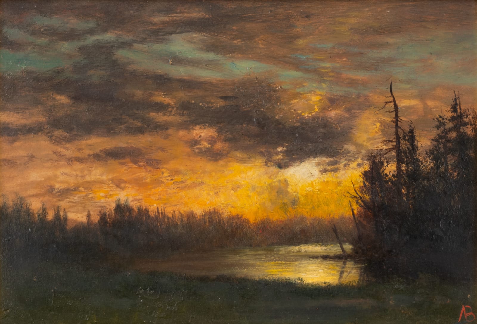 Albert Bierstadt, Fiery Landscape, undated