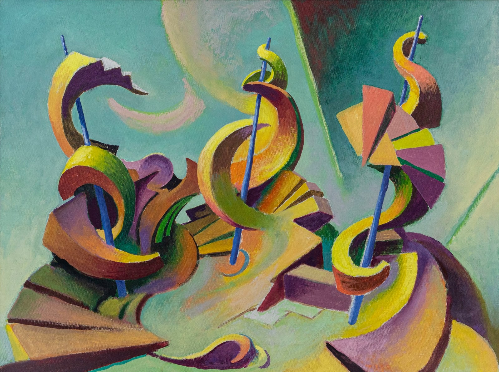 Thomas Hart Benton, Demonstration, 1973