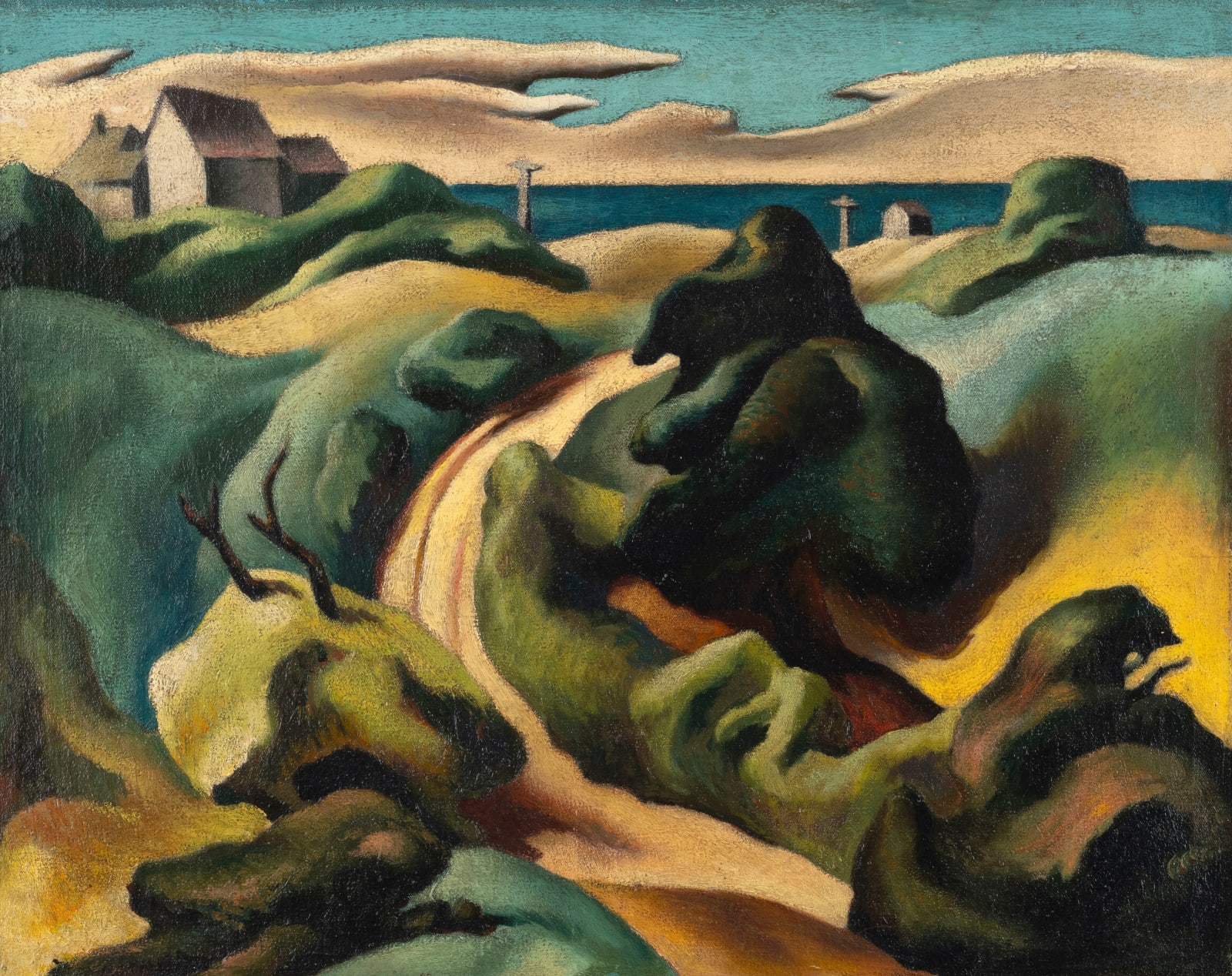 Thomas Hart Benton, Chilmark Landscape, 1925