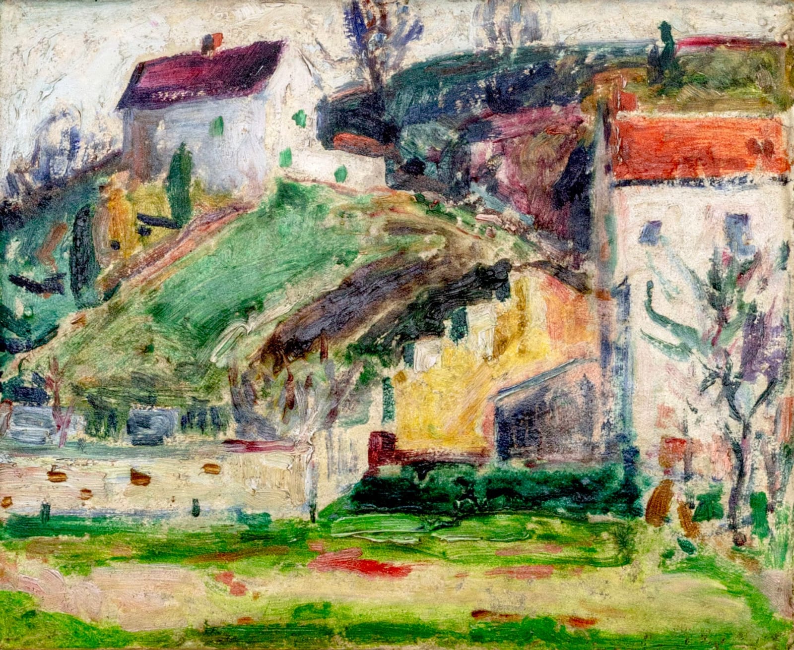 Alfred Maurer, Village Scene, c. 1907-12