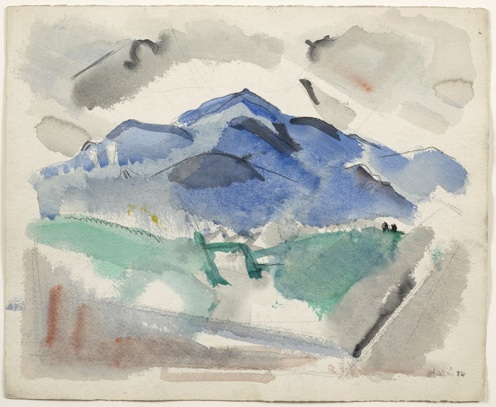 John Marin, Franconia Range, White Mountains, 1924