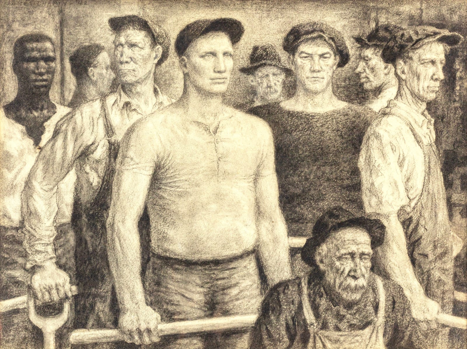 James Ormsbee Chapin, Nine Workmen, 1942