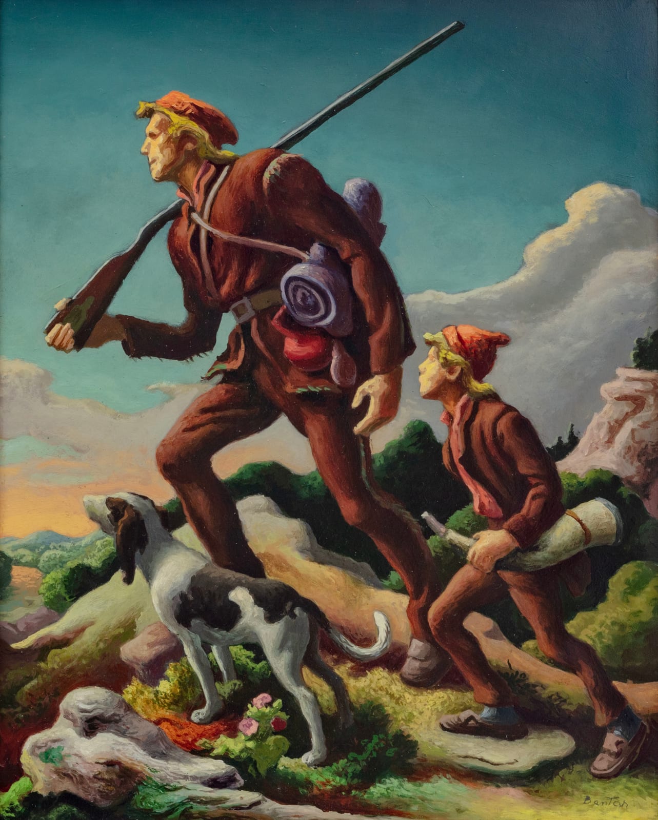 Thomas Hart Benton, Study for "The Kentuckian", 1954