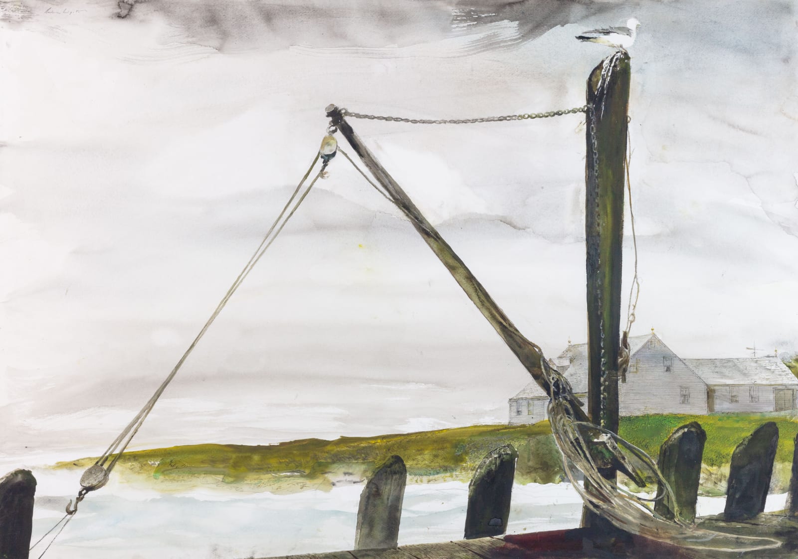 Andrew Wyeth, Mast and Boom, 1996