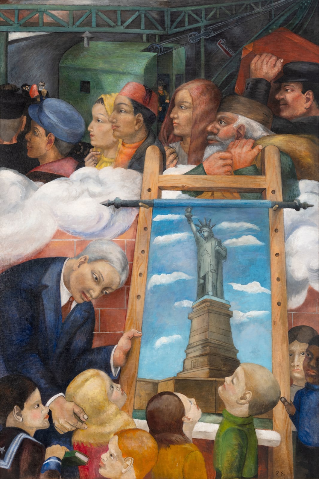 Philip Evergood, Classroom History, 1938