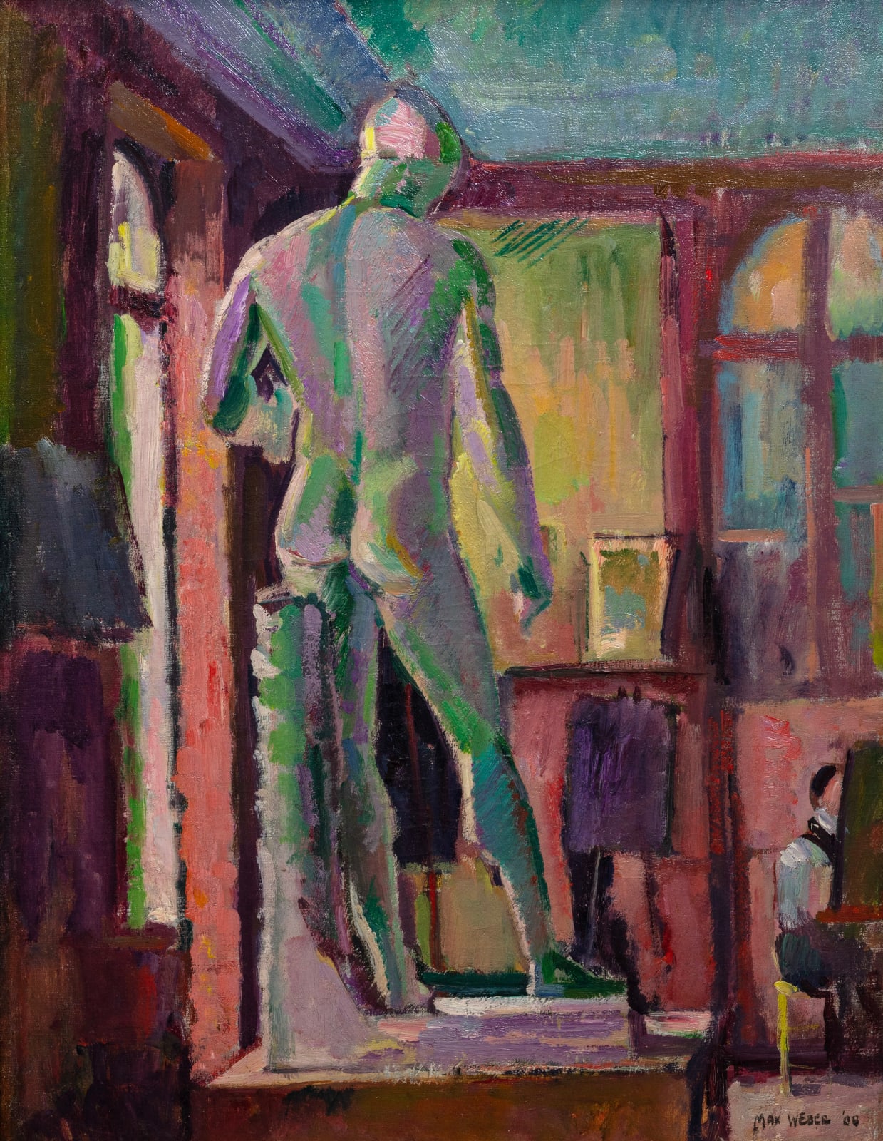 Max Weber, The Apollo in Matisse's Studio, 1908