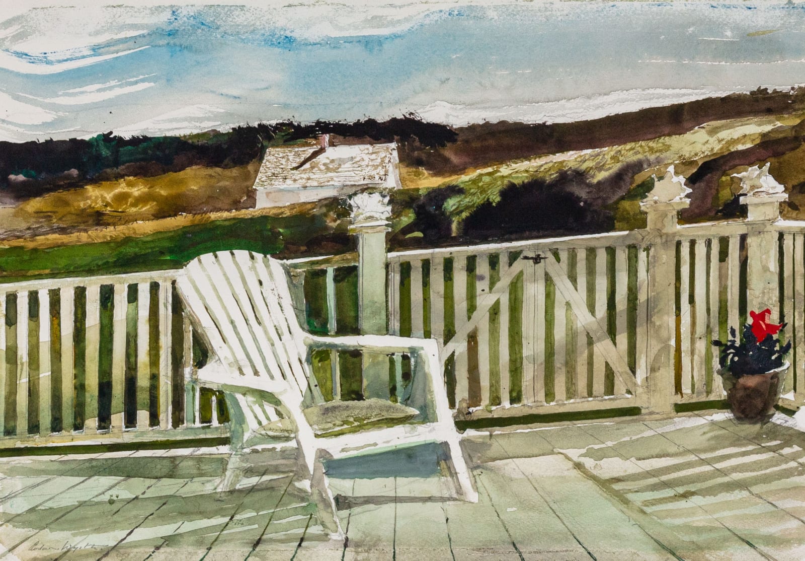 Andrew Wyeth, Gayle's Porch, 1999