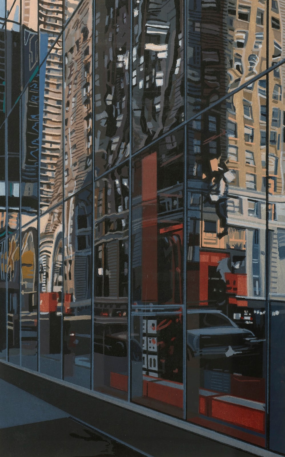 Richard Estes, Detail, Times Square, 2000